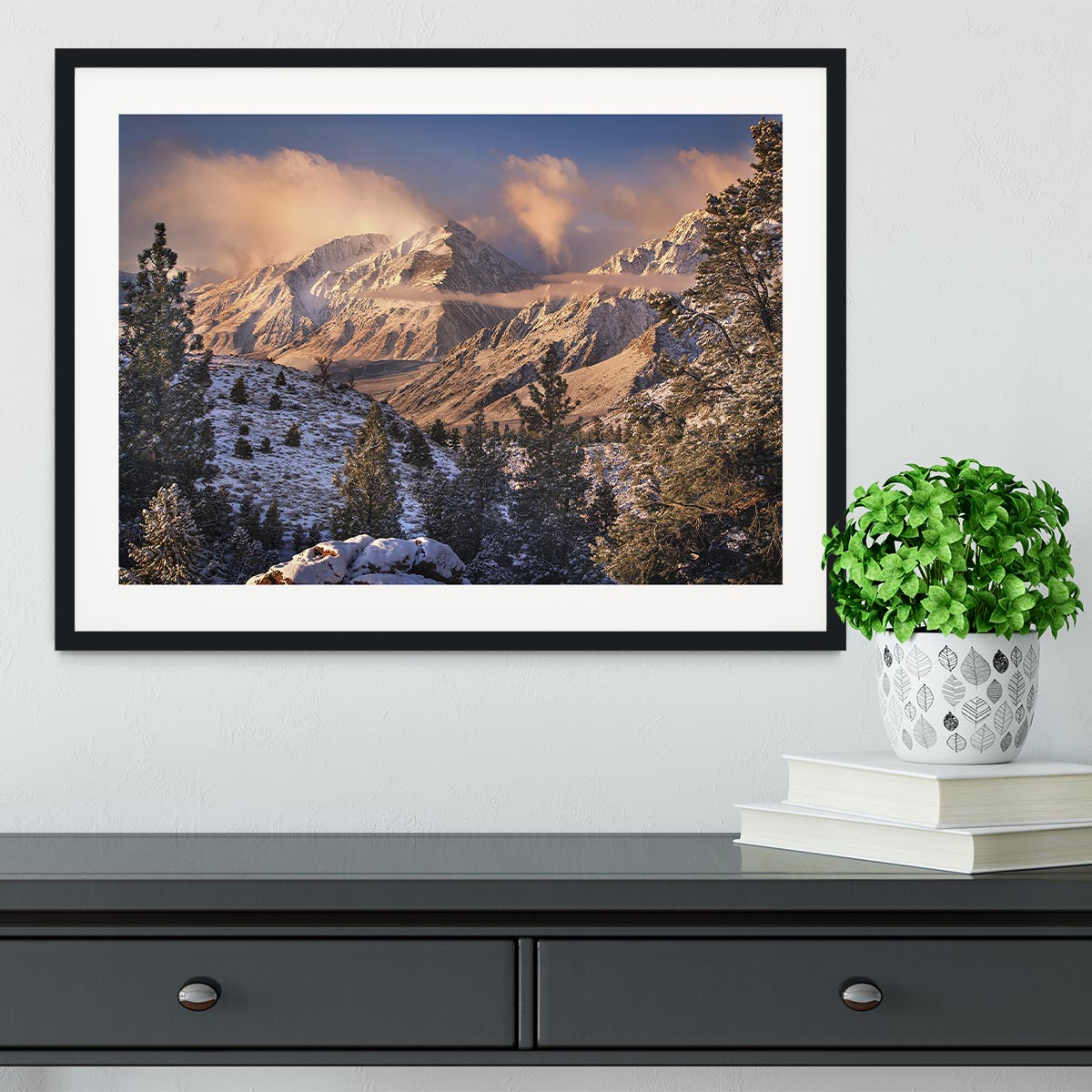 Mountain Light Framed Print - Canvas Art Rocks - 1