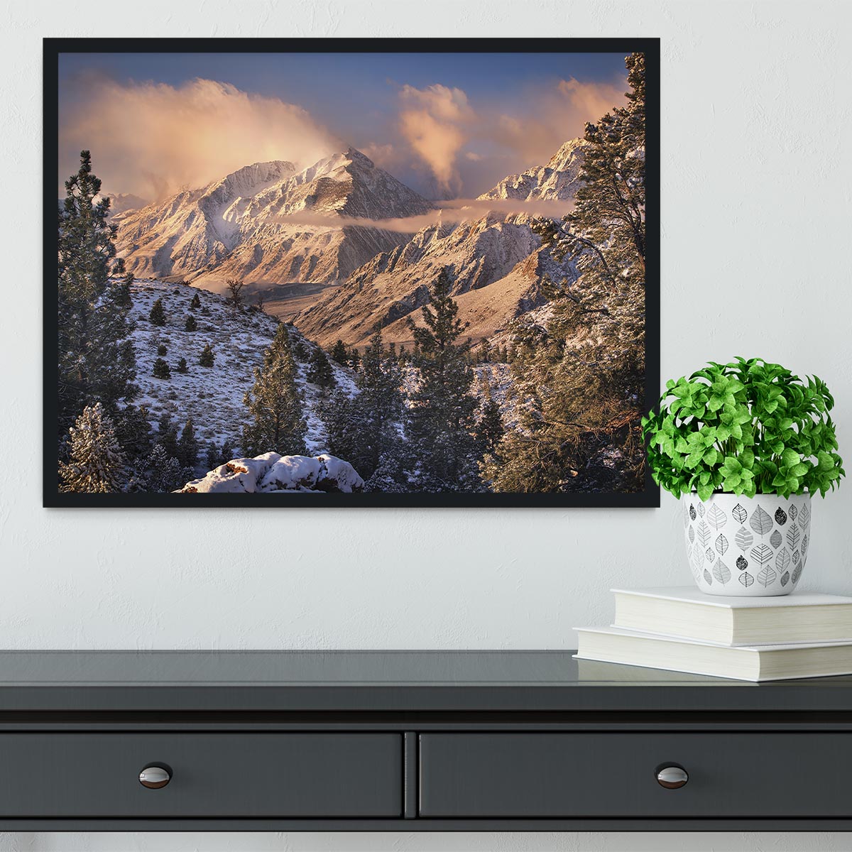 Mountain Light Framed Print - Canvas Art Rocks - 2