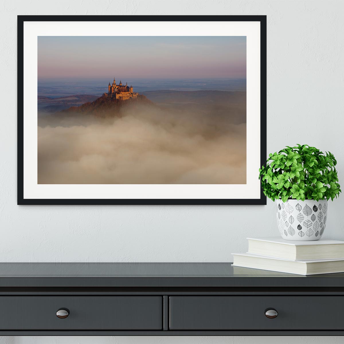 Fairytale Castle Hohenzollern Framed Print - Canvas Art Rocks - 1