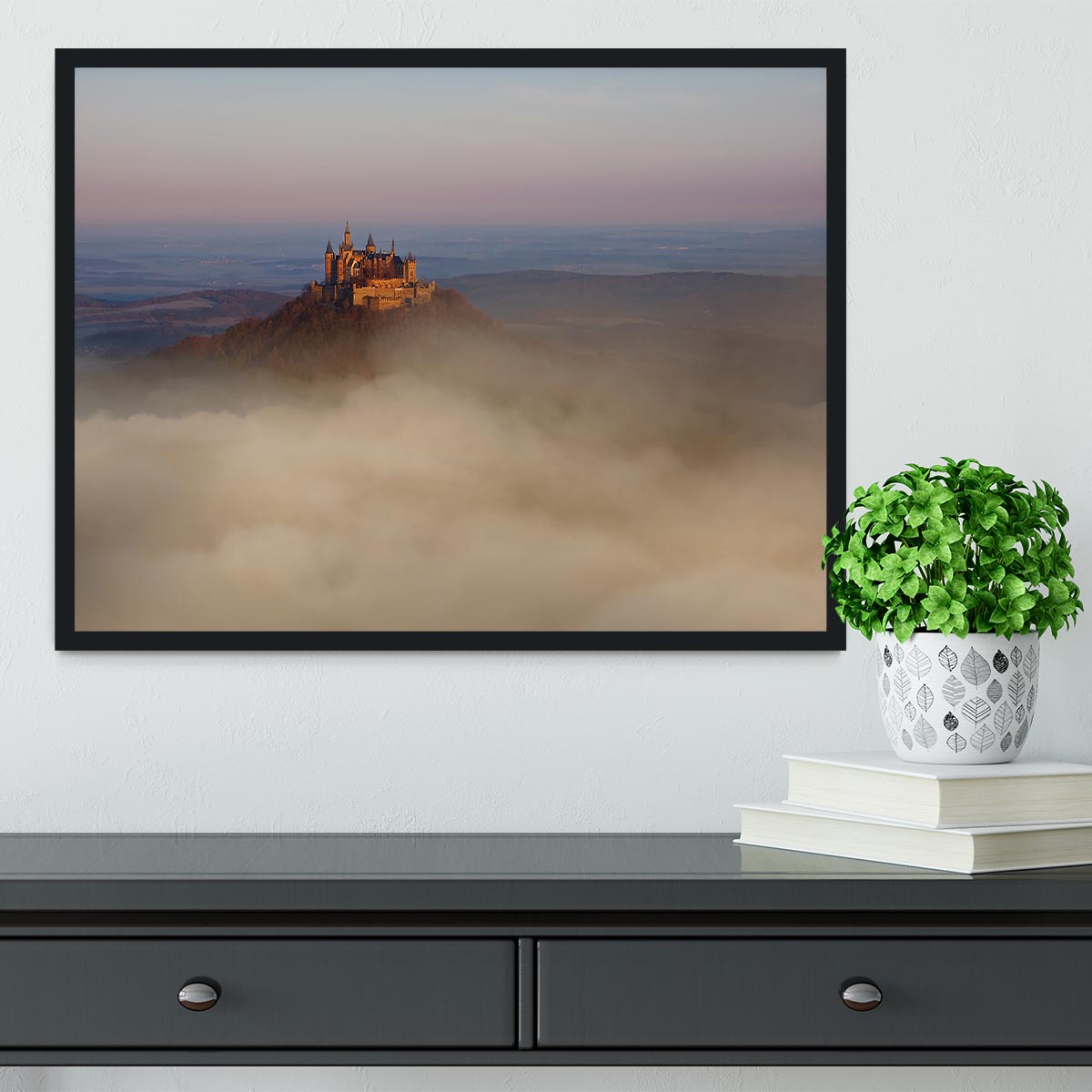 Fairytale Castle Hohenzollern Framed Print - Canvas Art Rocks - 2