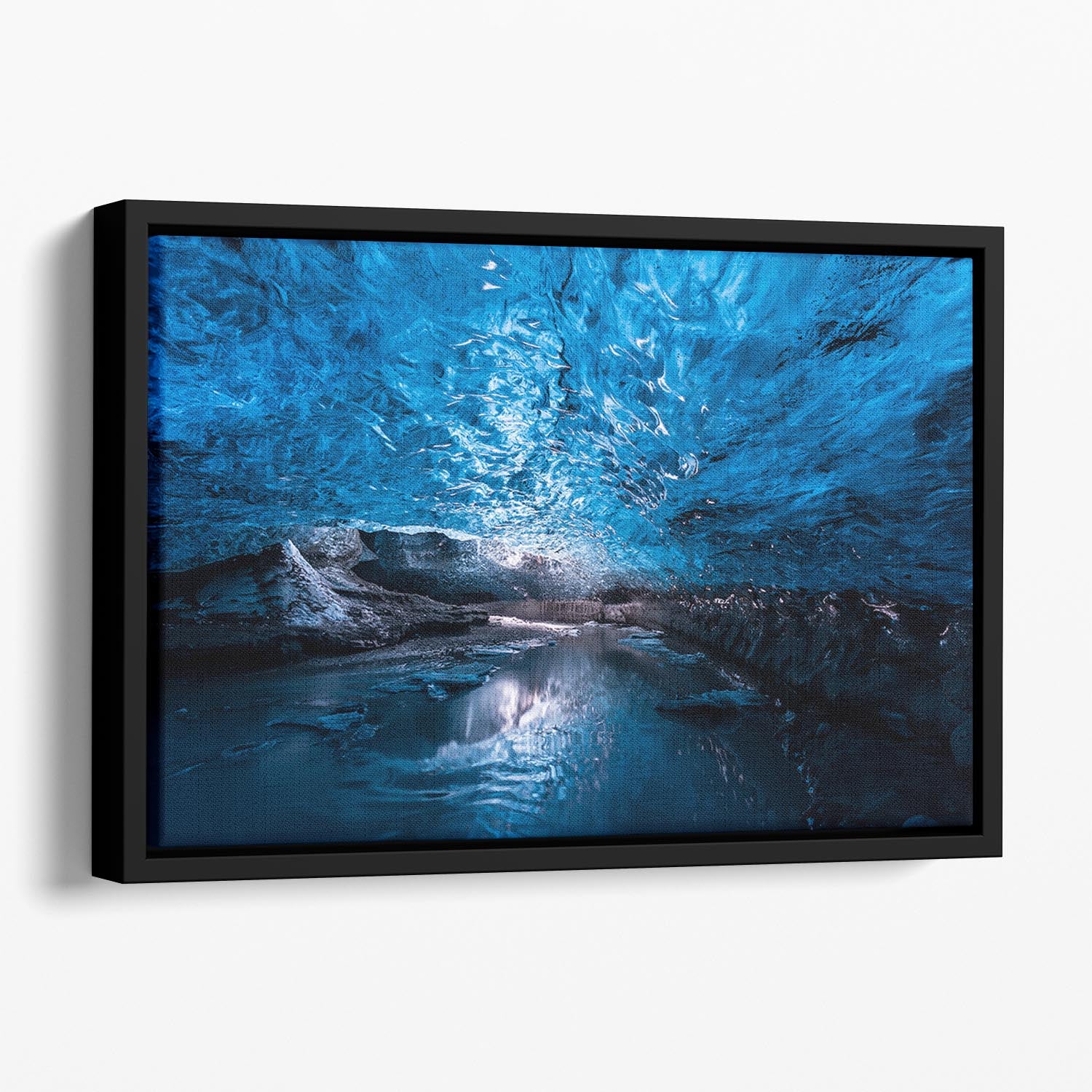 Deep Inside Floating Framed Canvas - Canvas Art Rocks - 1