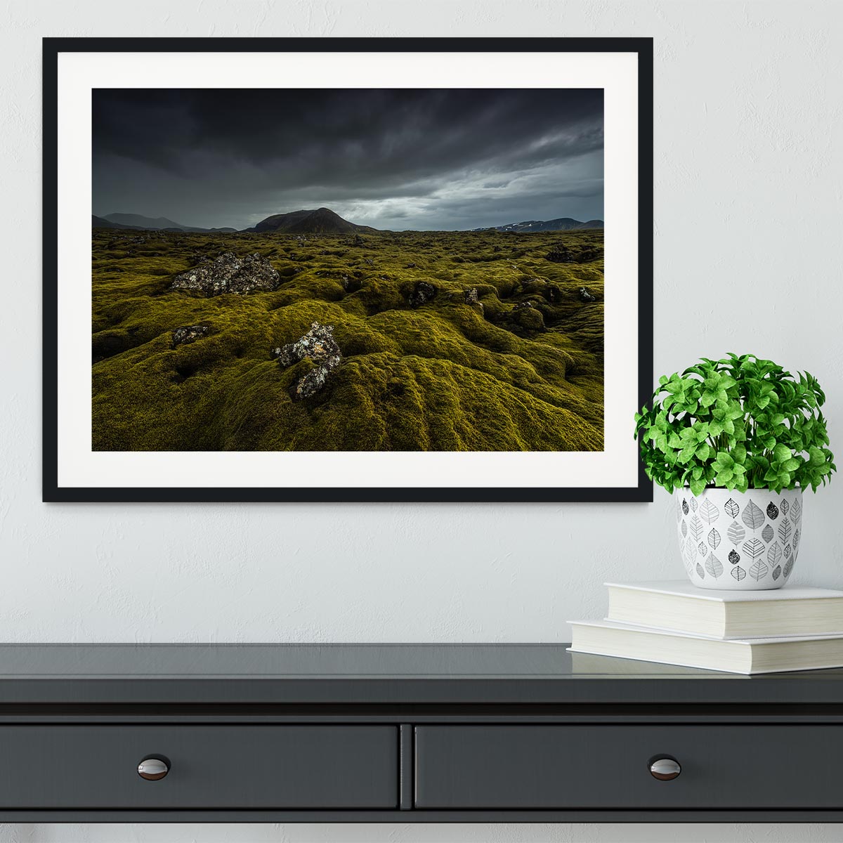 Green Carpet Framed Print - Canvas Art Rocks - 1