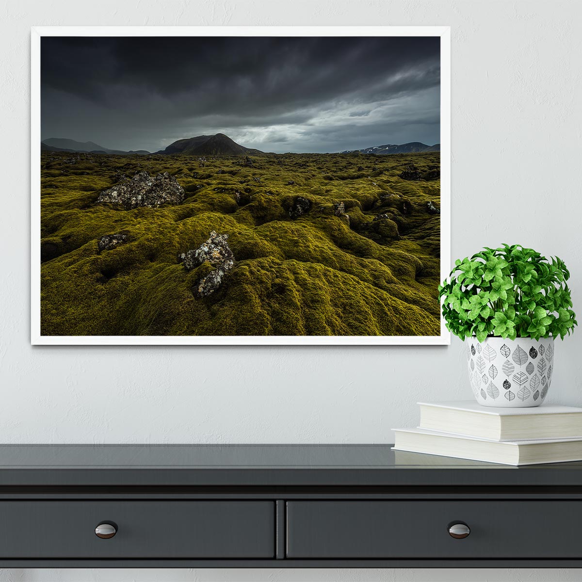 Green Carpet Framed Print - Canvas Art Rocks -6