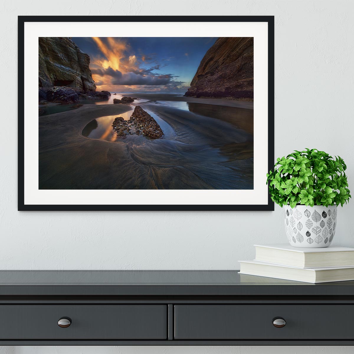 When The Tide Receded Framed Print - Canvas Art Rocks - 1