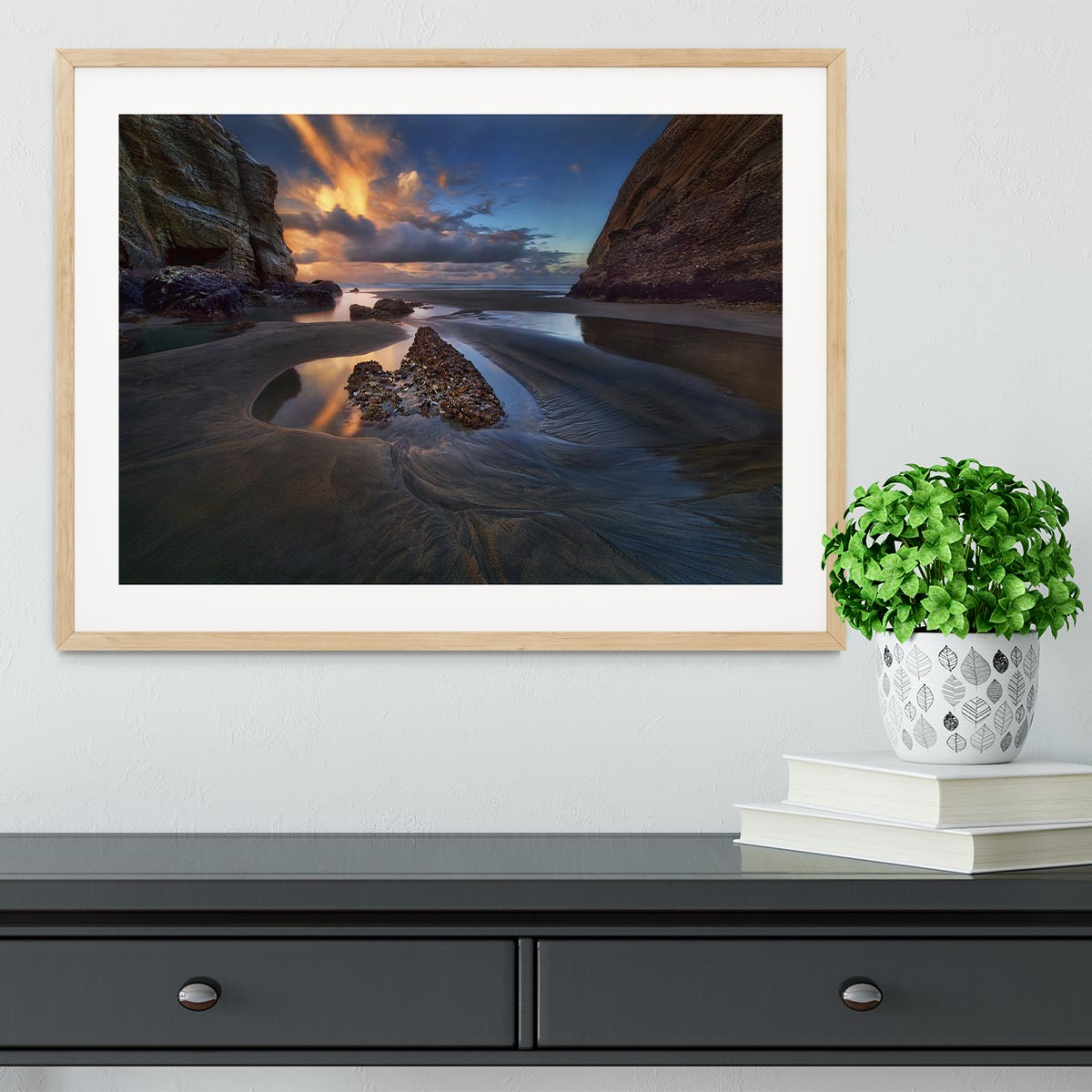 When The Tide Receded Framed Print - Canvas Art Rocks - 3