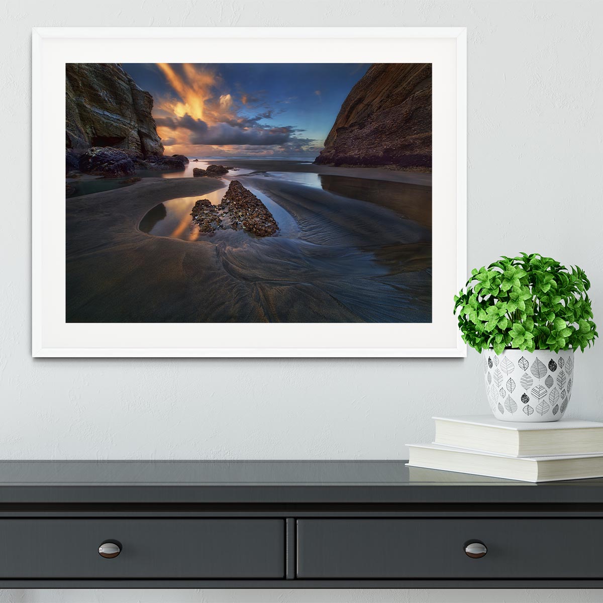 When The Tide Receded Framed Print - Canvas Art Rocks - 5