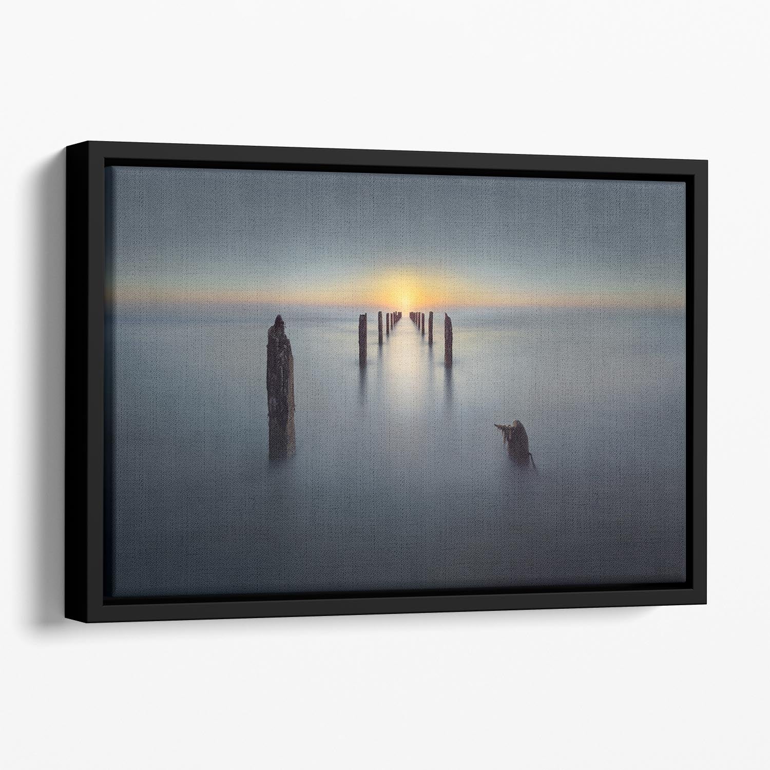 Last Light Floating Framed Canvas - Canvas Art Rocks - 1