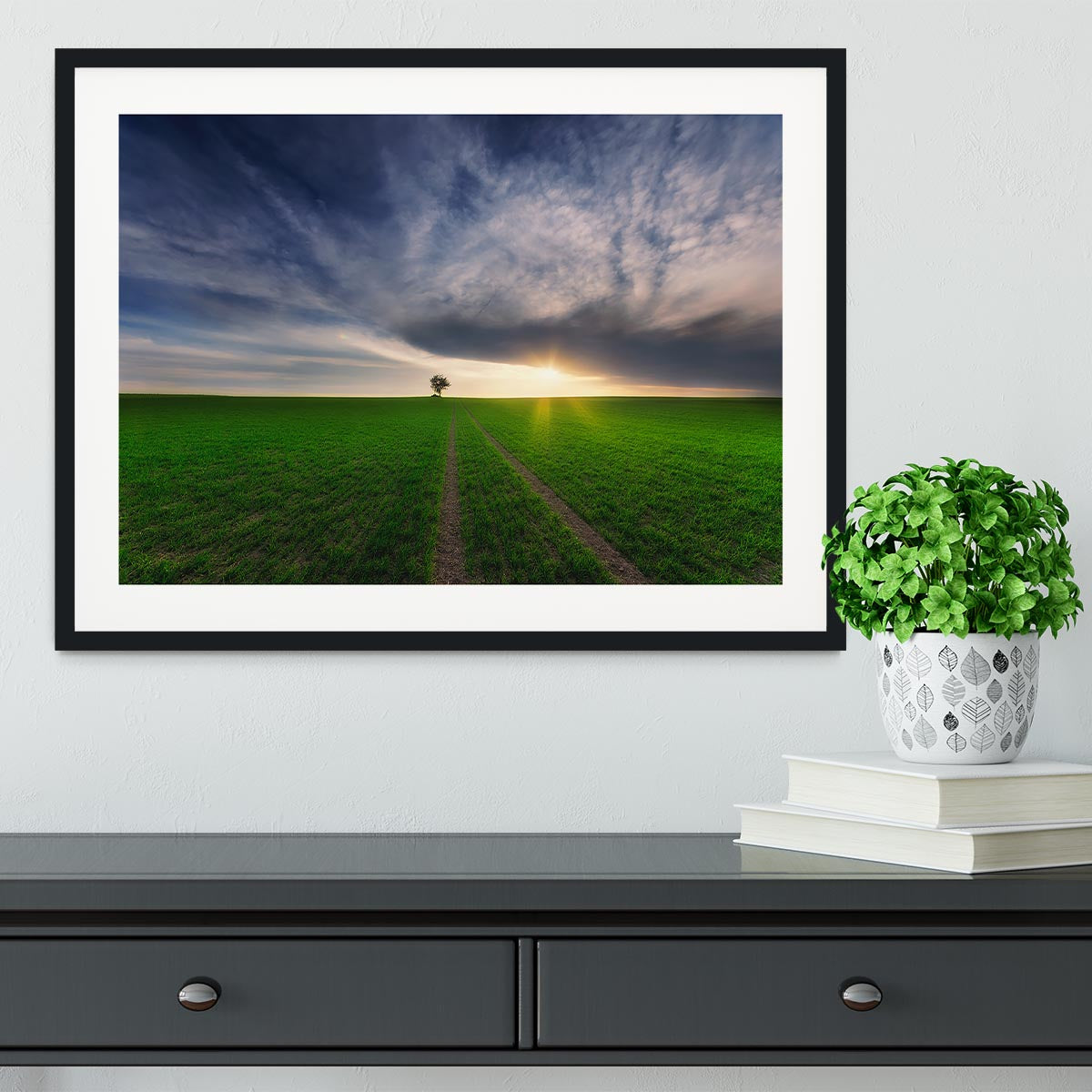 Loner In The Sun Framed Print - Canvas Art Rocks - 1