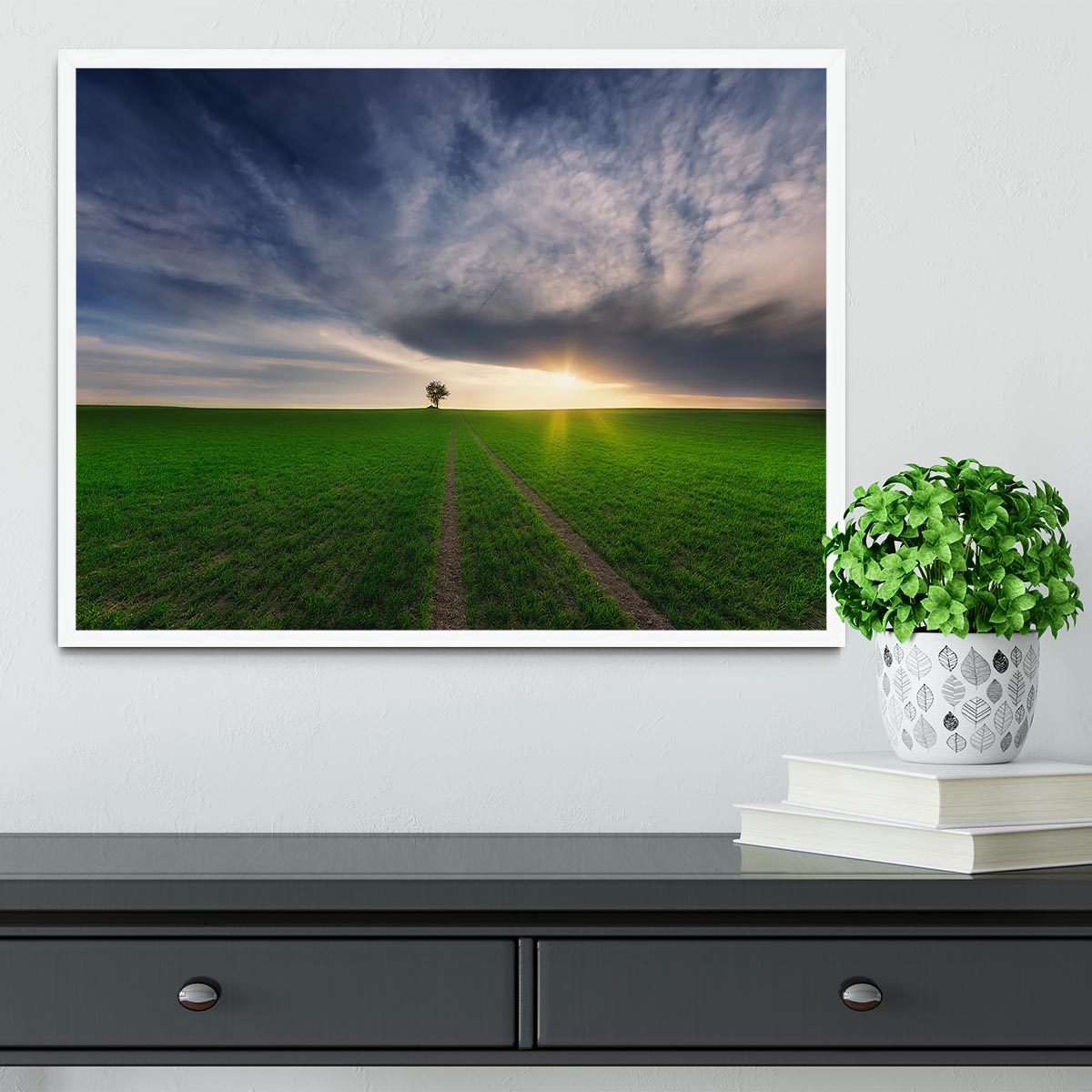 Loner In The Sun Framed Print - Canvas Art Rocks -6