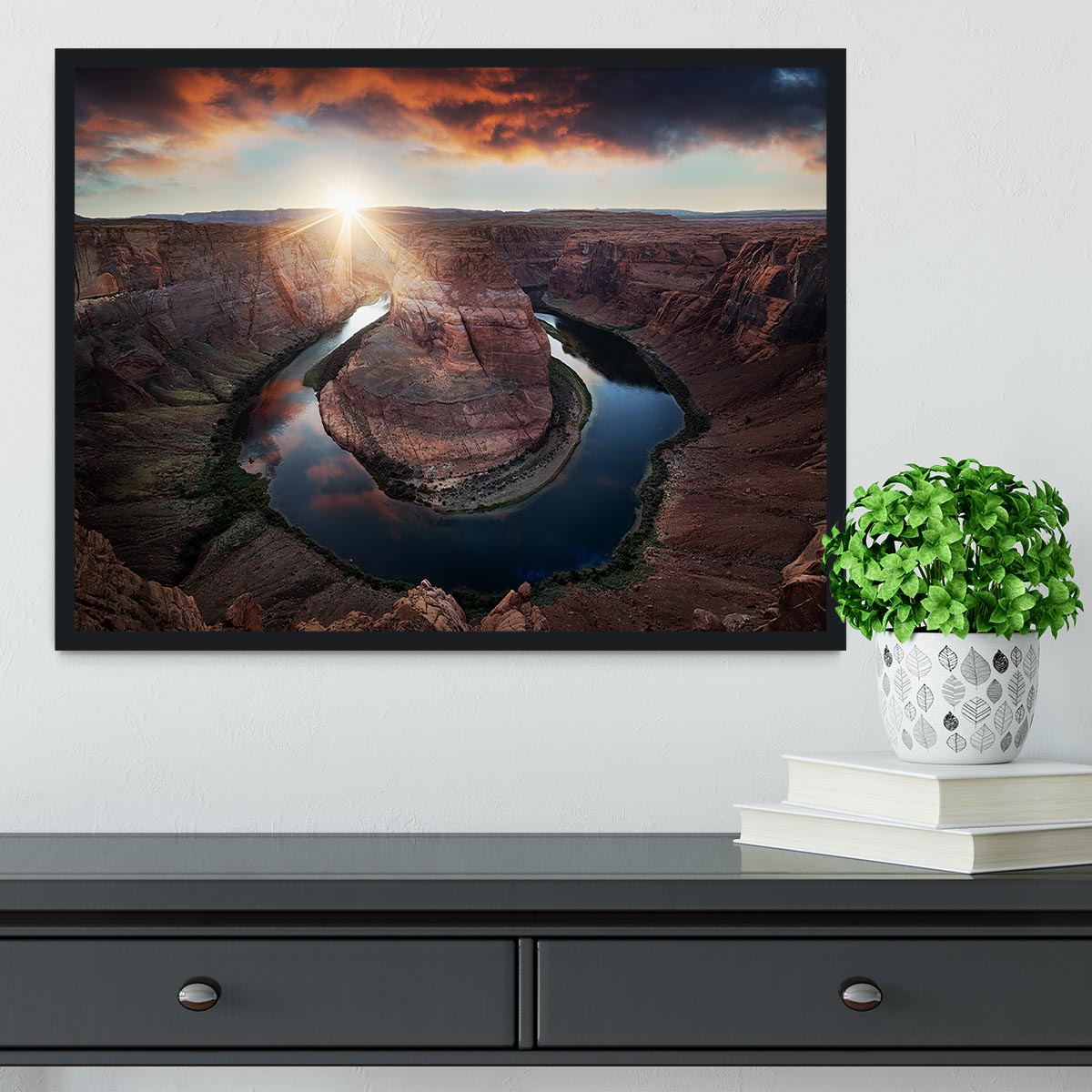 Horseshoe Bend Framed Print - Canvas Art Rocks - 2