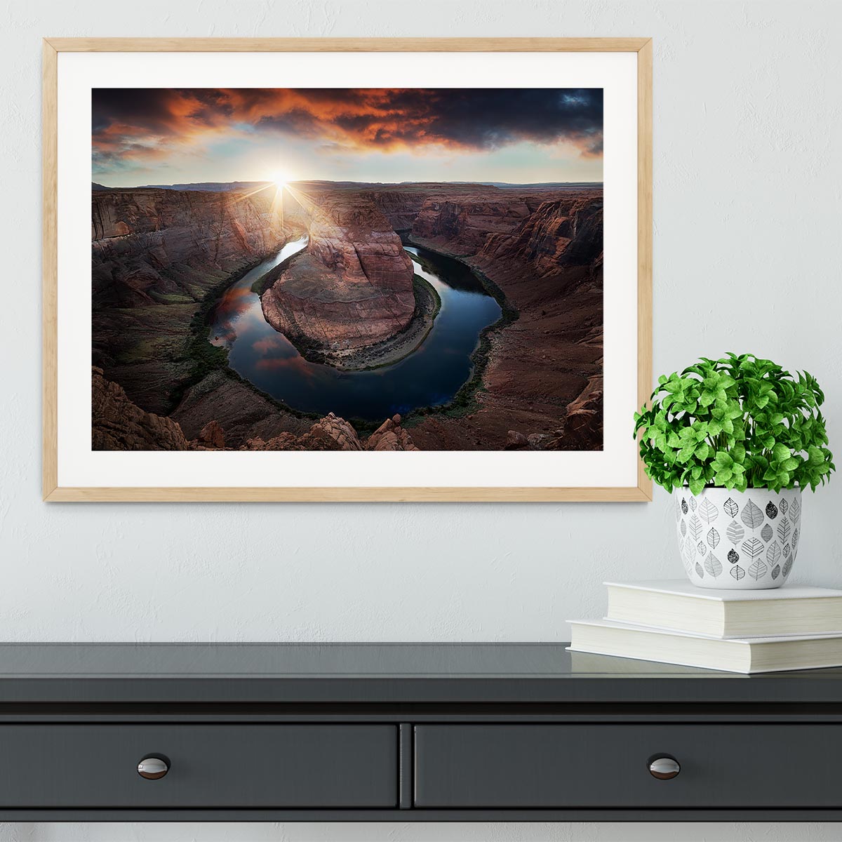 Horseshoe Bend Framed Print - Canvas Art Rocks - 3