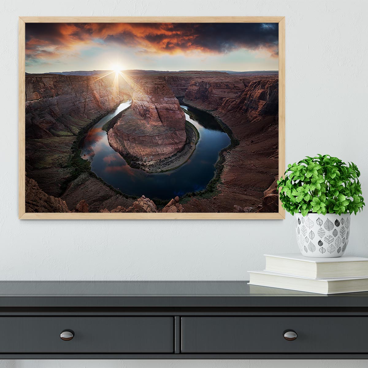 Horseshoe Bend Framed Print - Canvas Art Rocks - 4