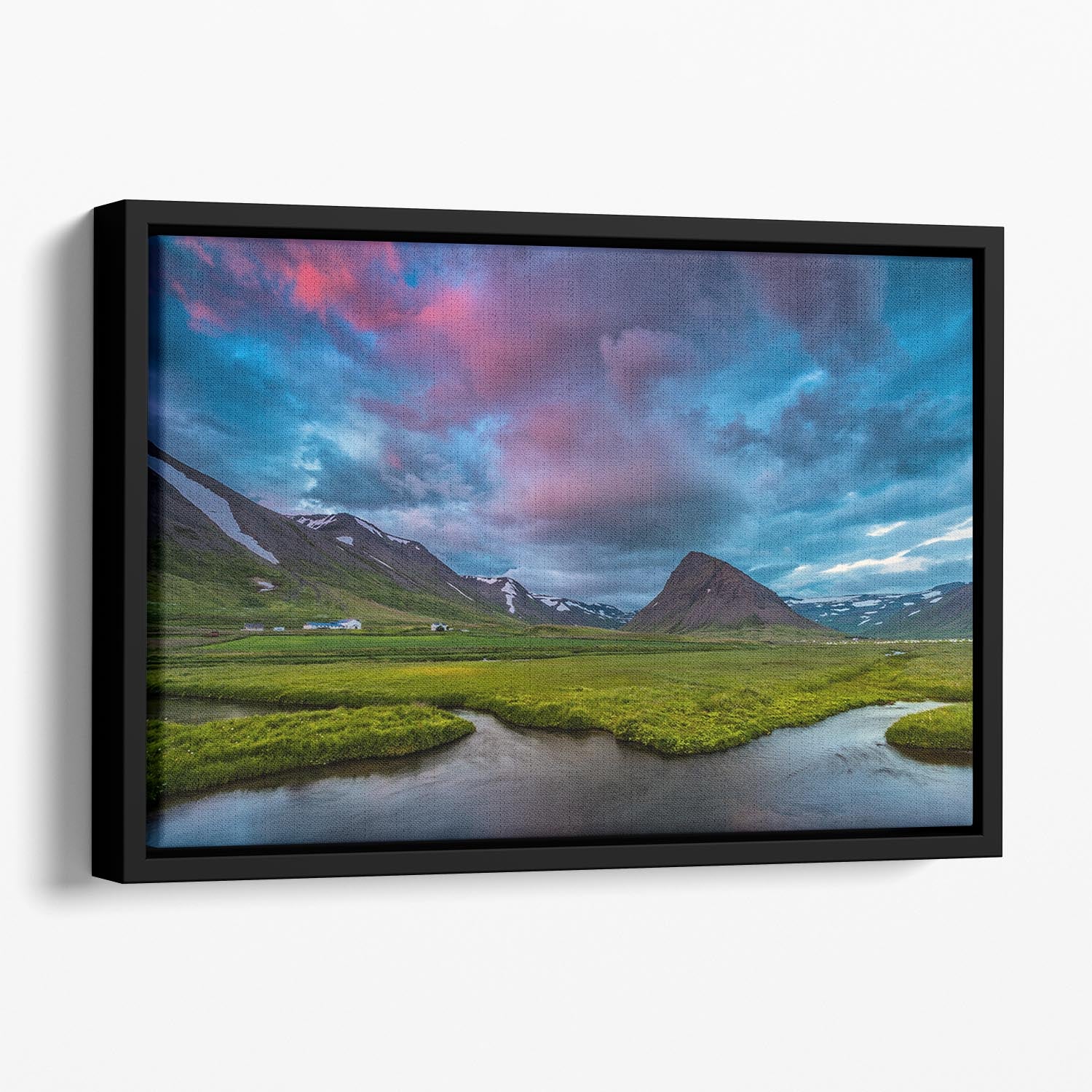 Farmland Floating Framed Canvas - Canvas Art Rocks - 1