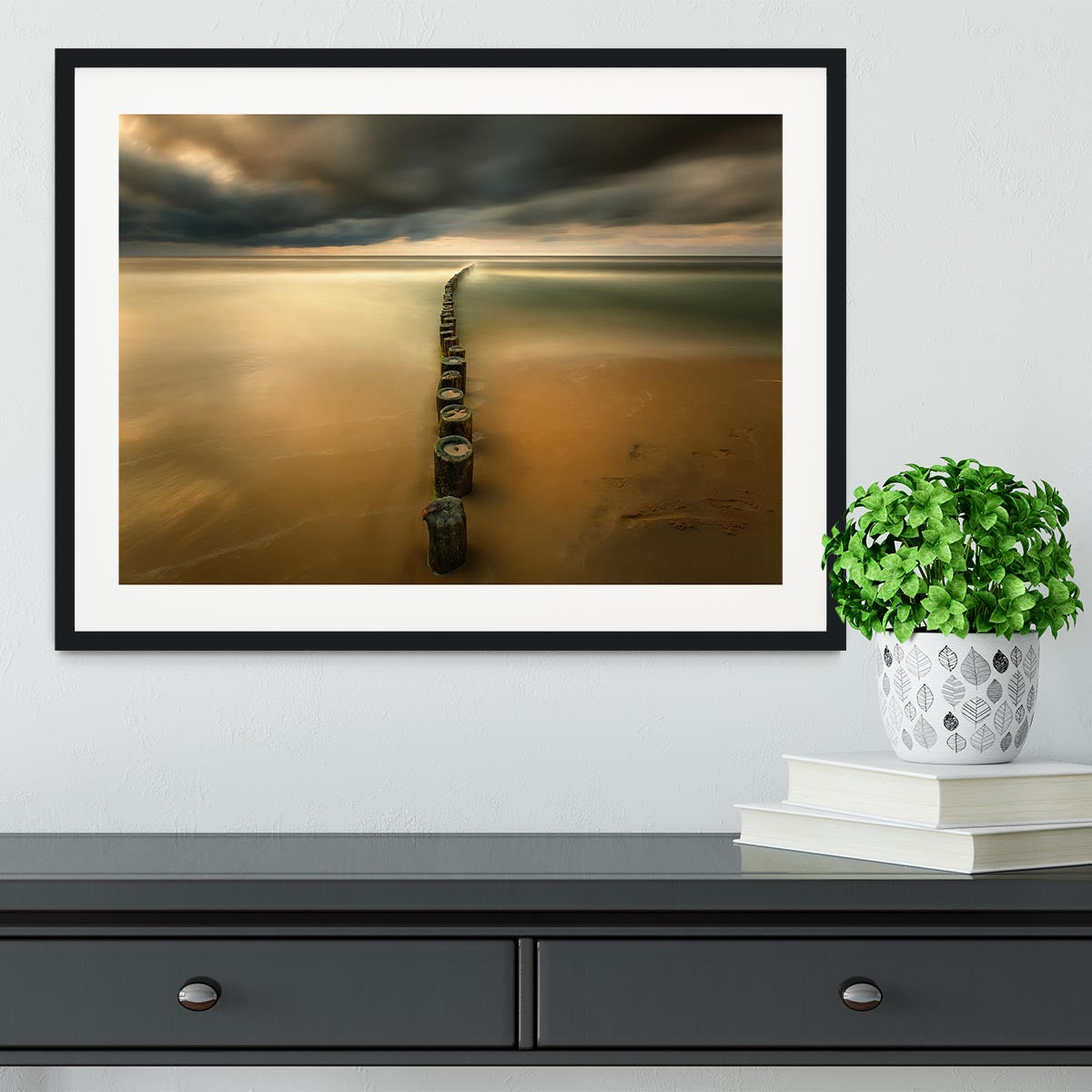 Line Framed Print - Canvas Art Rocks - 1