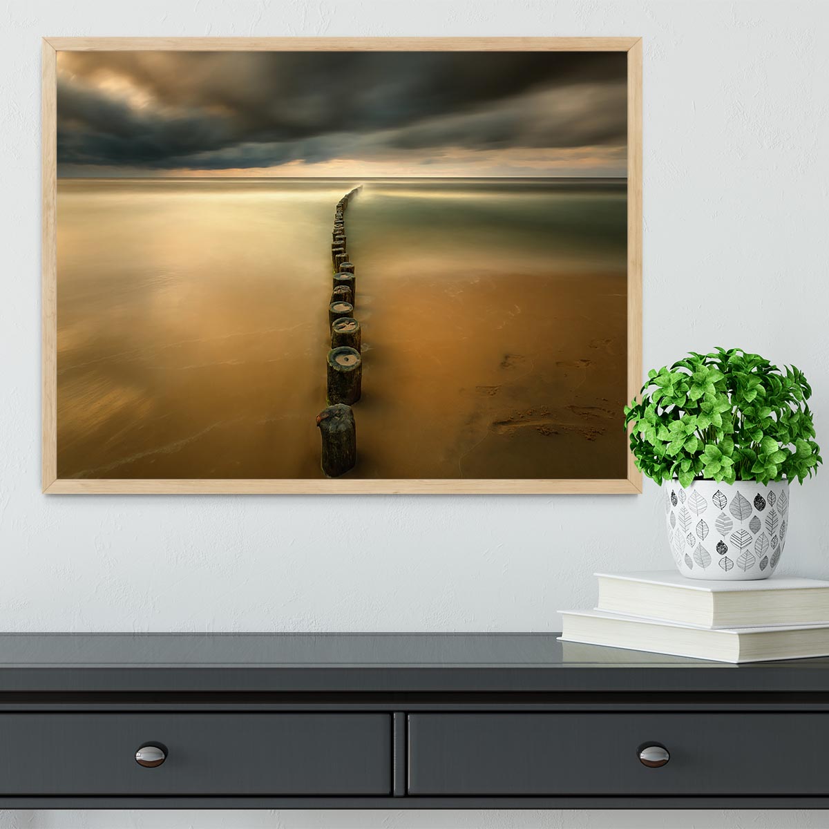 Line Framed Print - Canvas Art Rocks - 4