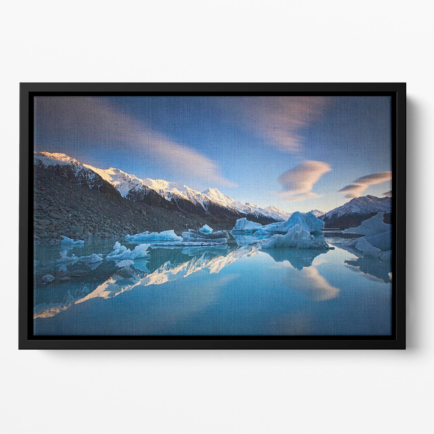 Winter Symmetry Floating Framed Canvas - Canvas Art Rocks - 2