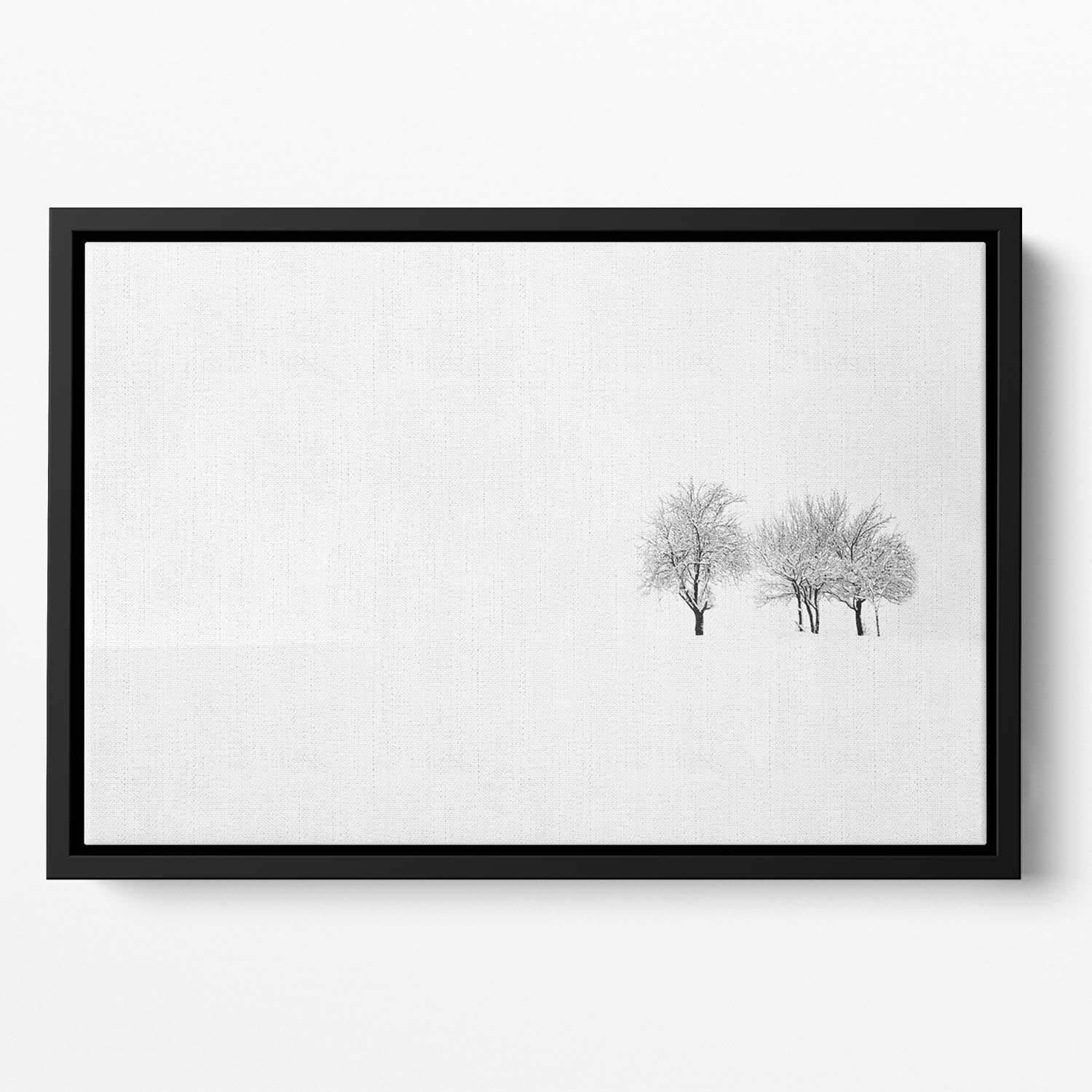 Tree And Silence Floating Framed Canvas - Canvas Art Rocks - 2