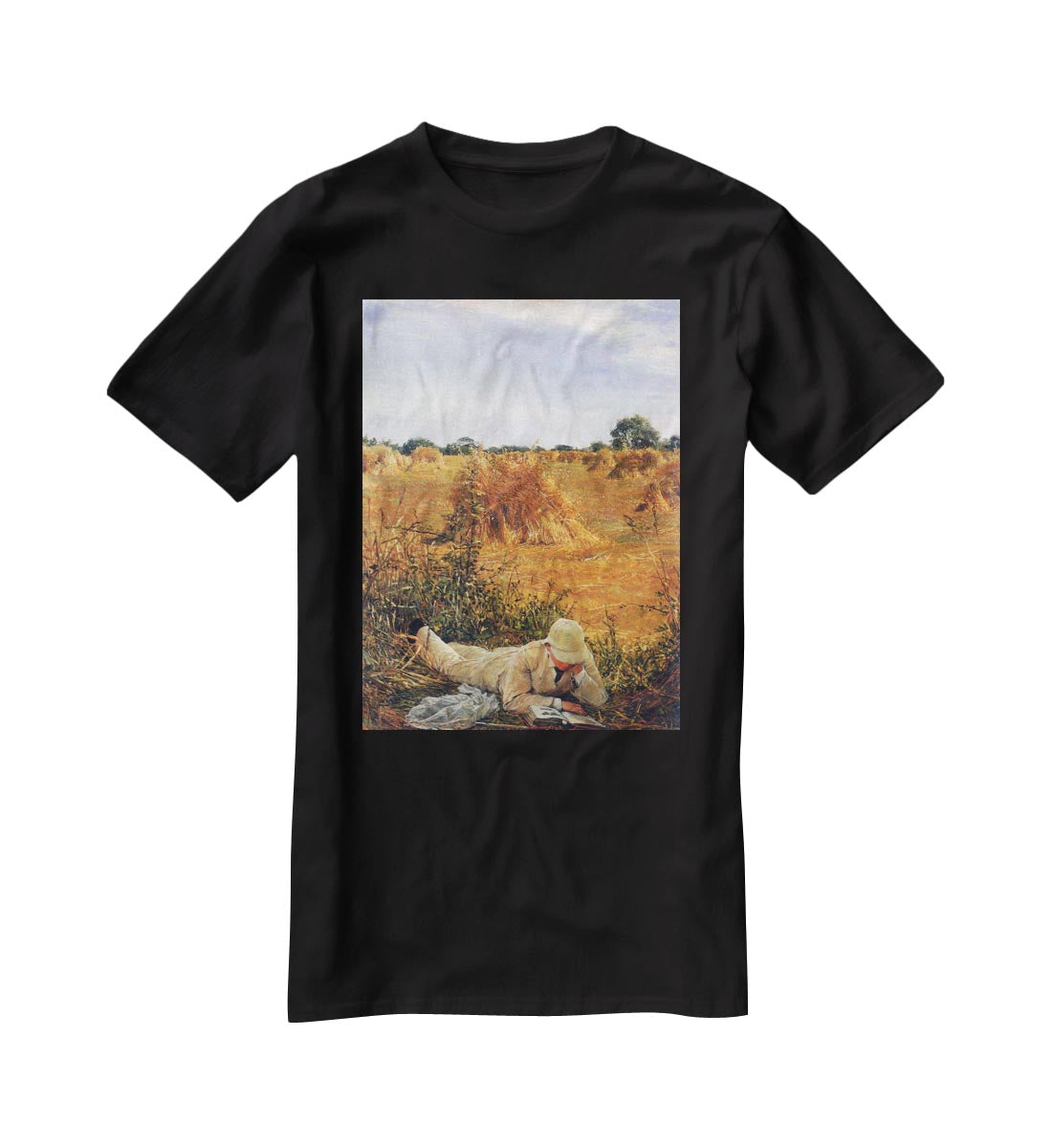 94 degrees in the shade by Alma Tadema T-Shirt - Canvas Art Rocks - 1