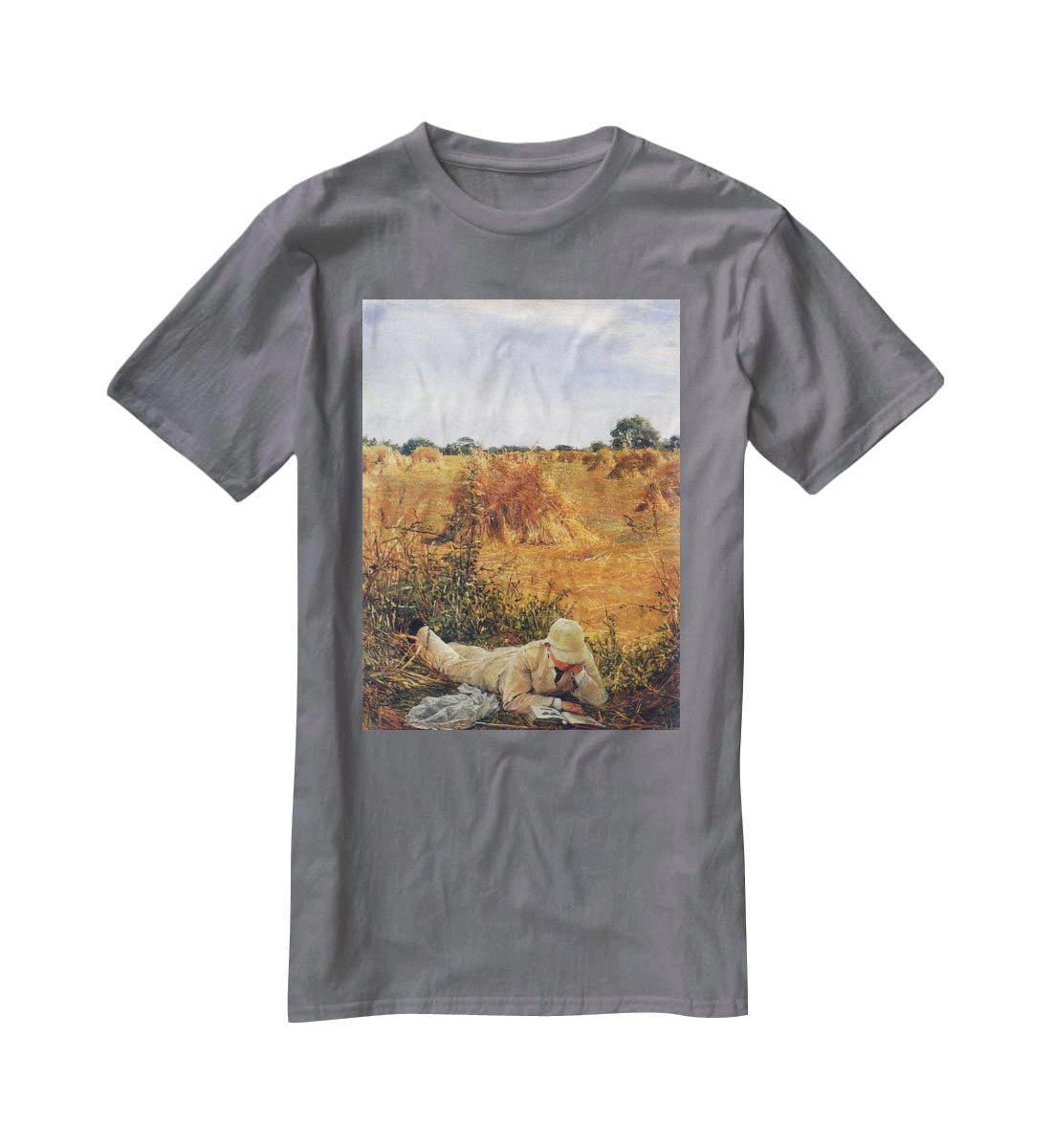 94 degrees in the shade by Alma Tadema T-Shirt - Canvas Art Rocks - 3