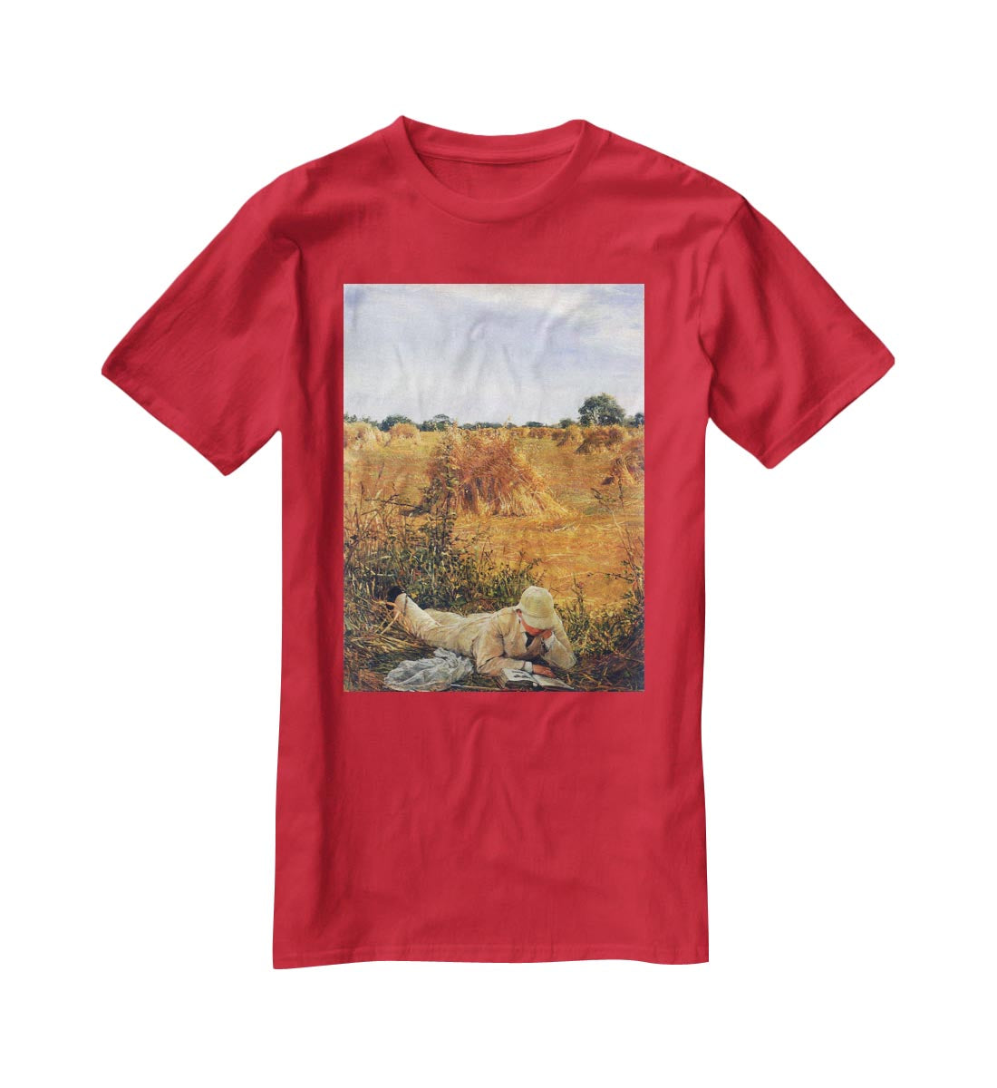 94 degrees in the shade by Alma Tadema T-Shirt - Canvas Art Rocks - 4