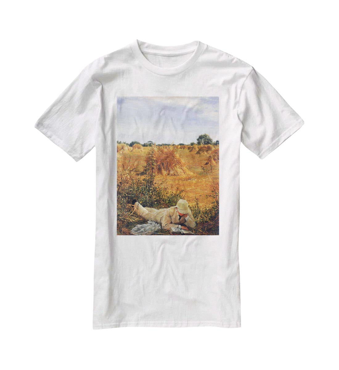 94 degrees in the shade by Alma Tadema T-Shirt - Canvas Art Rocks - 5