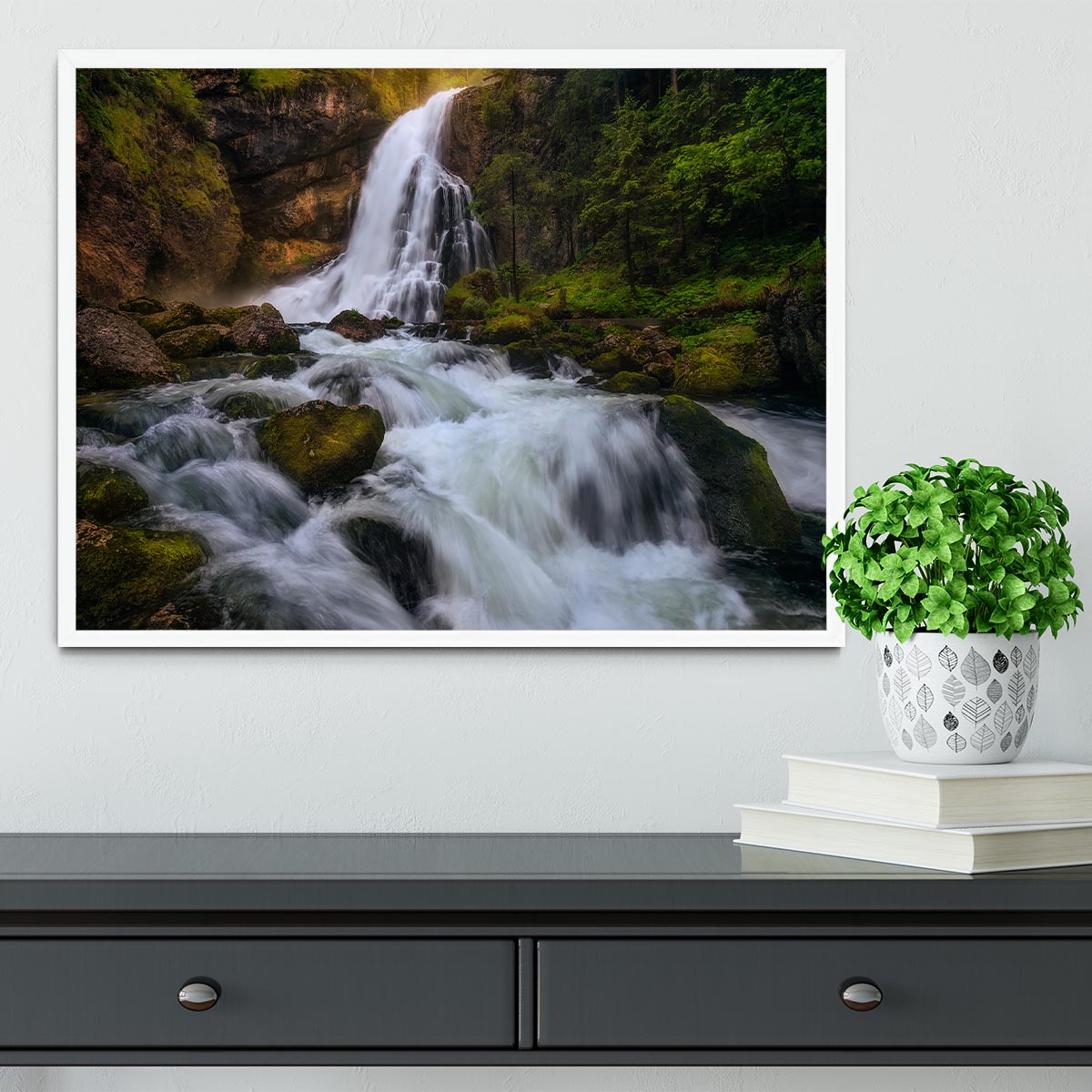 Spring Flood Framed Print - Canvas Art Rocks -6