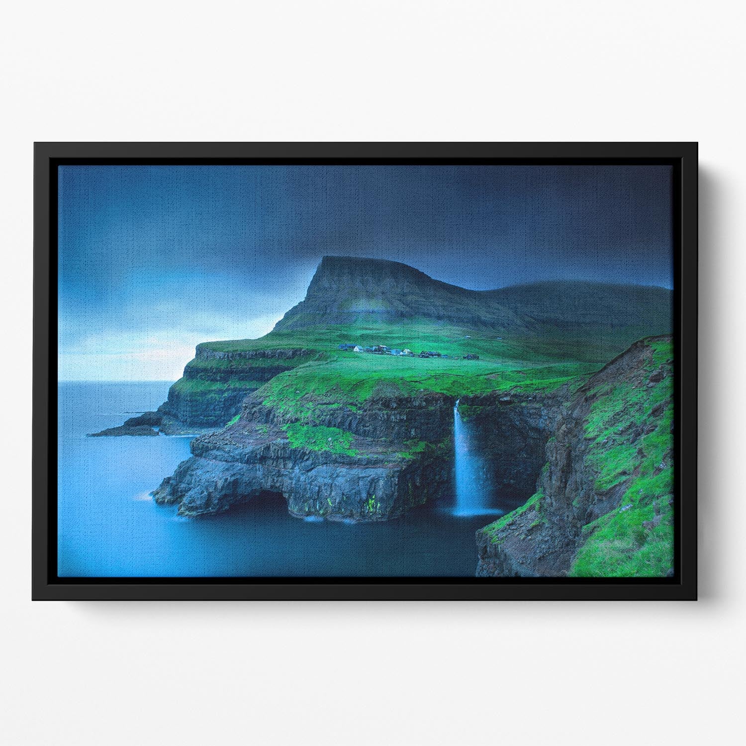 Gasadalur Floating Framed Canvas - Canvas Art Rocks - 2