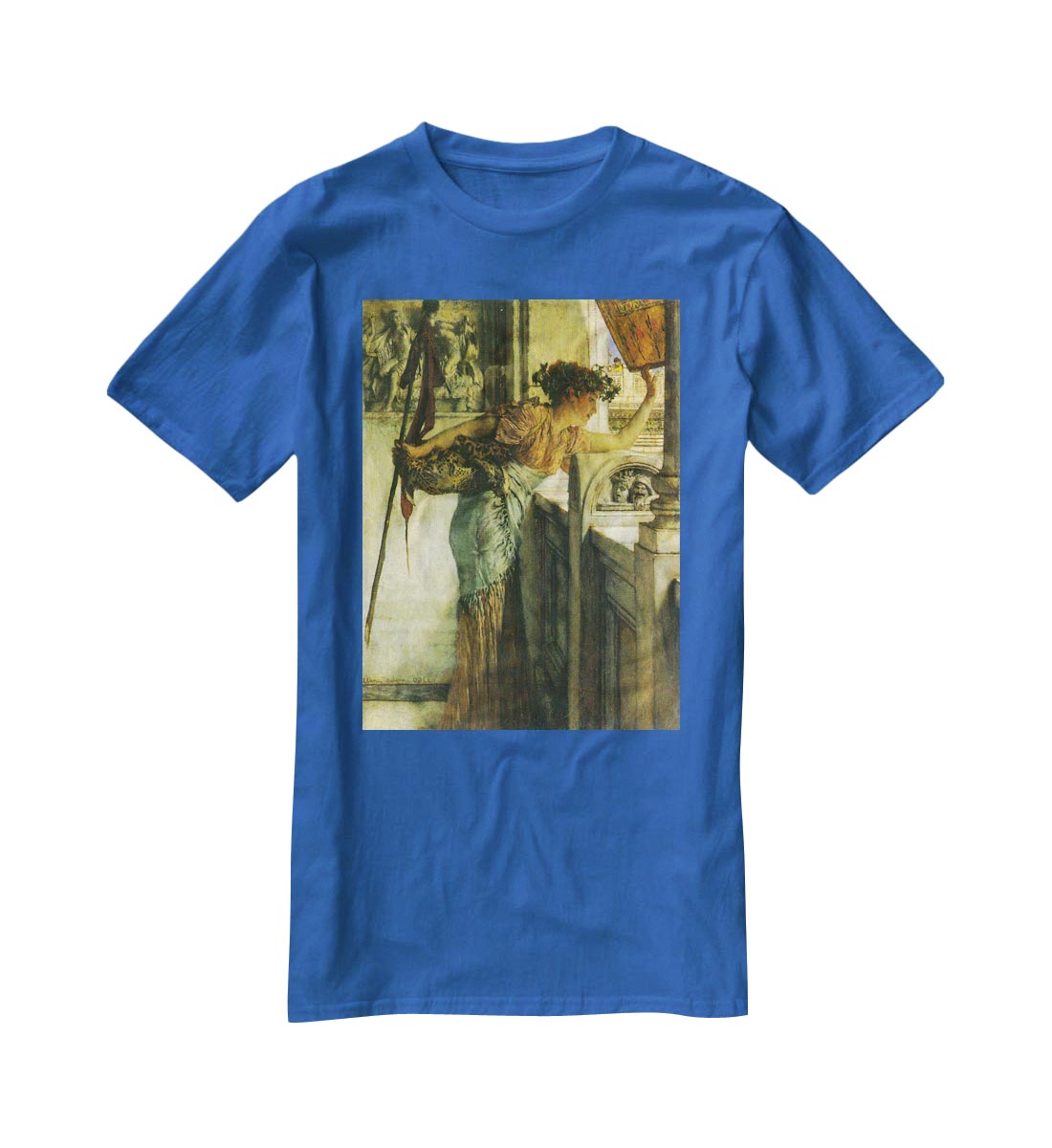 A Bacchantin There he is! by Alma Tadema T-Shirt - Canvas Art Rocks - 2