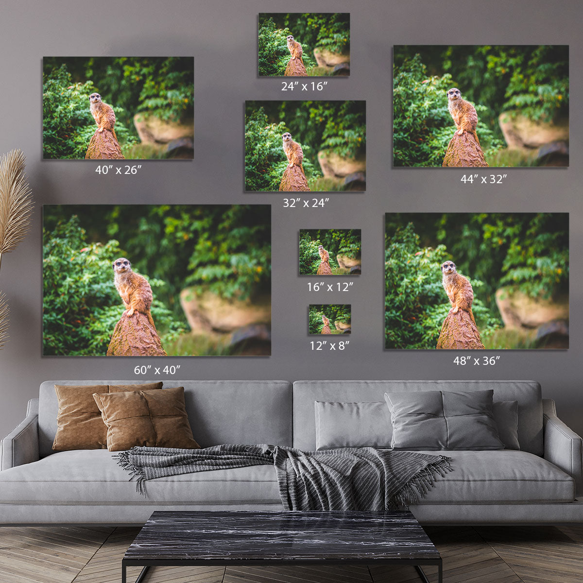 A Meerkats full attention Canvas Print or Poster - Canvas Art Rocks - 7