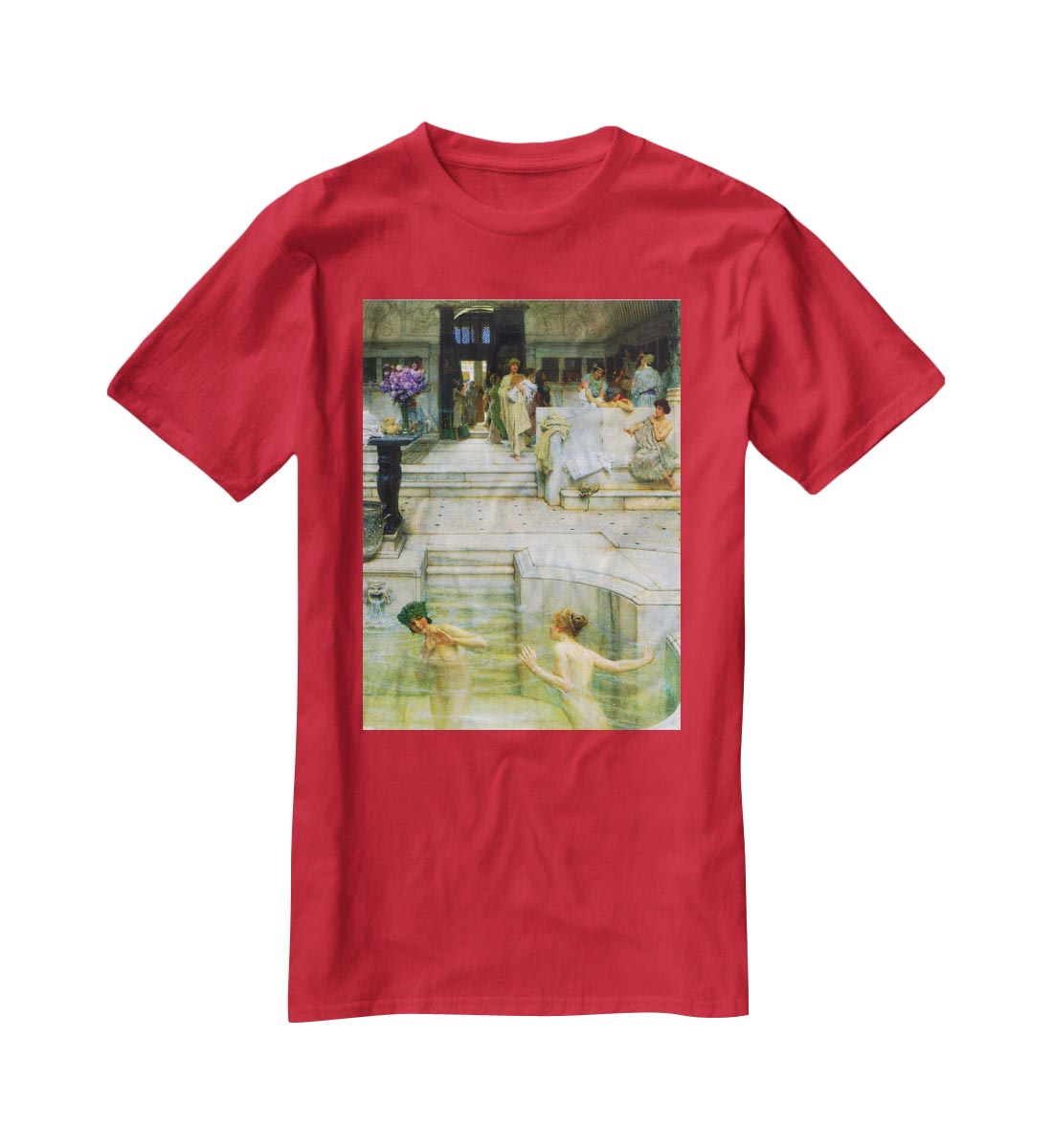 A favorite tradition by Alma Tadema T-Shirt - Canvas Art Rocks - 4
