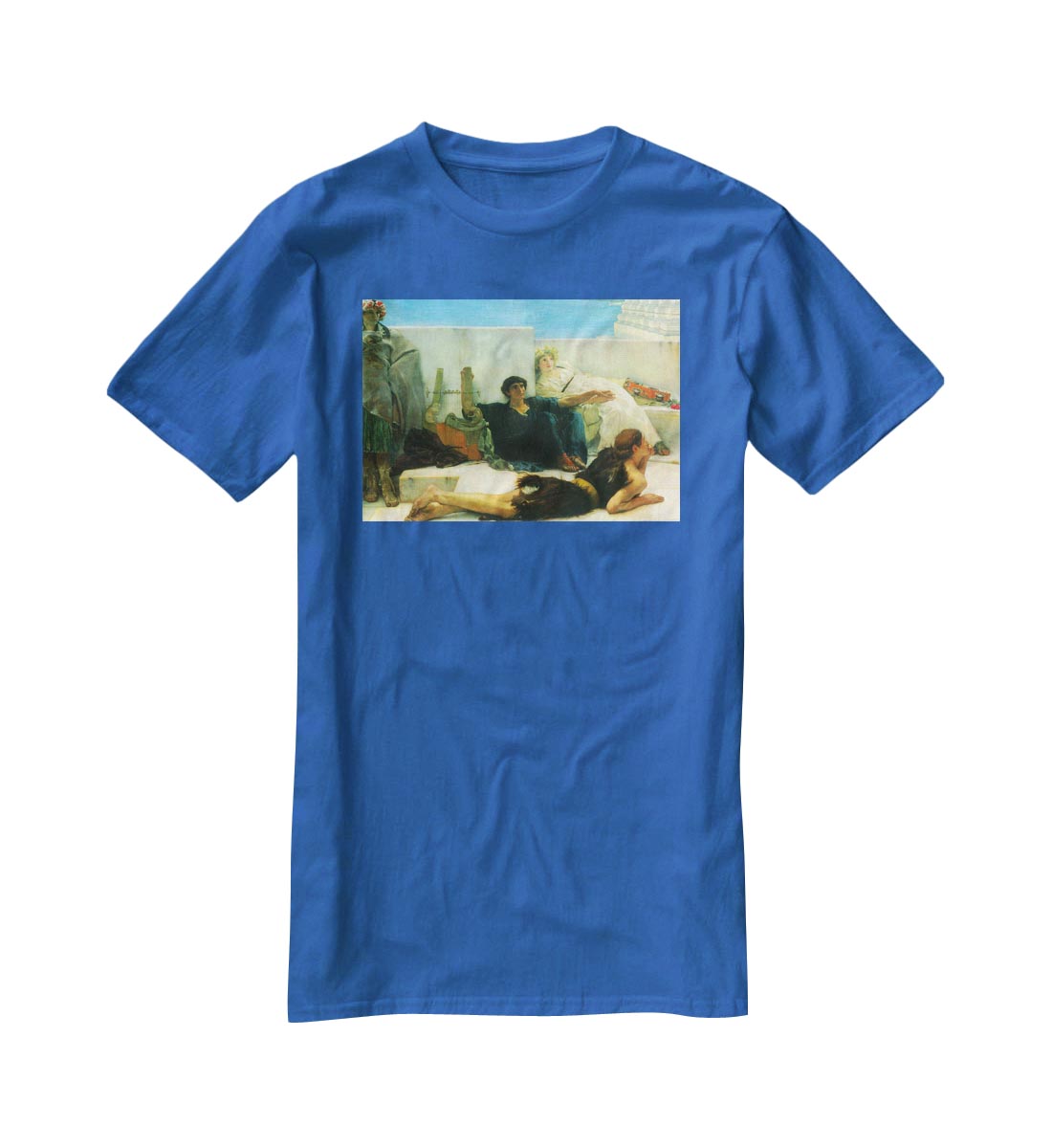 A reading of Homer detail 1 by Alma Tadema T-Shirt - Canvas Art Rocks - 2