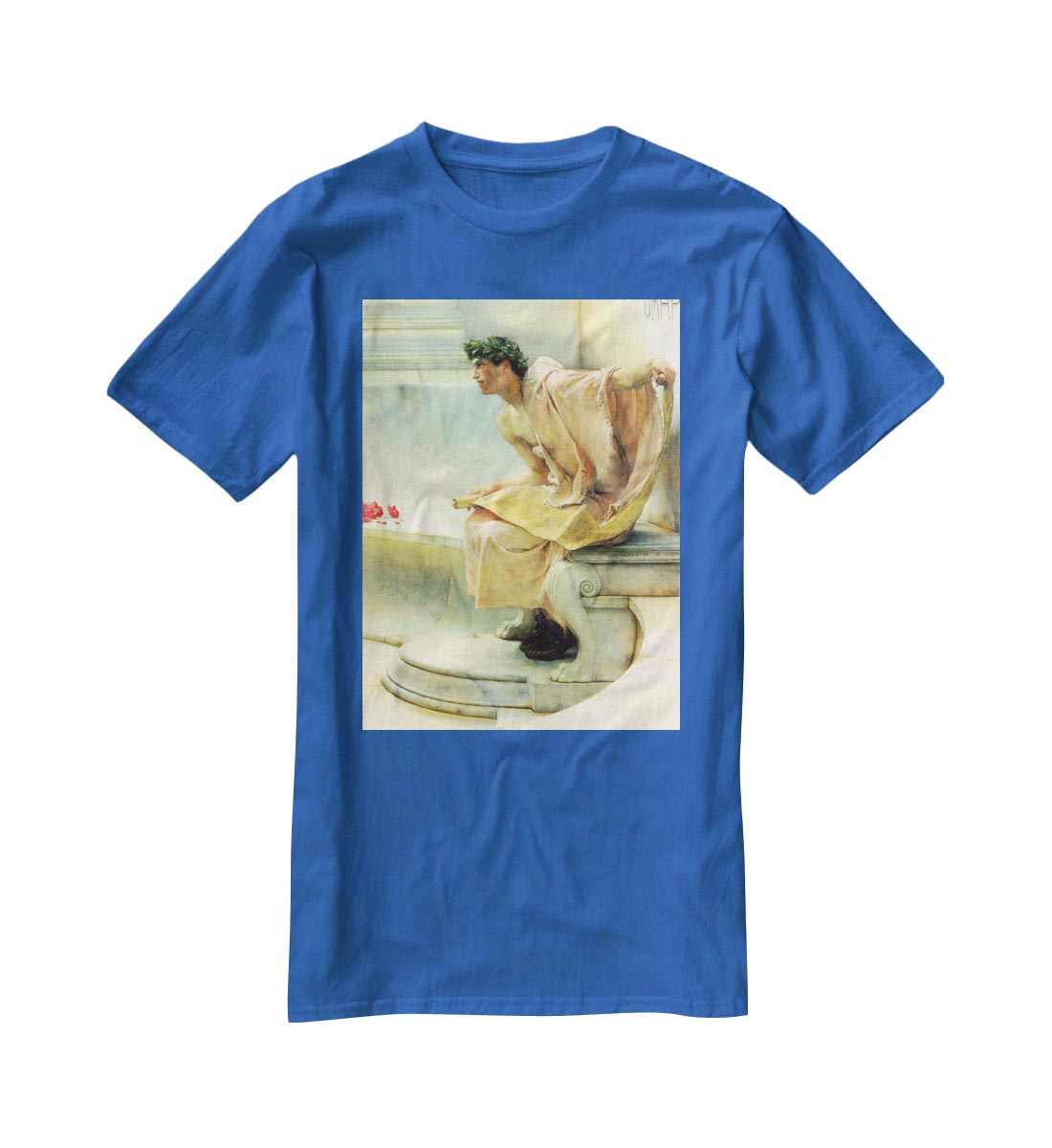A reading of Homer detail 2 by Alma Tadema T-Shirt - Canvas Art Rocks - 2