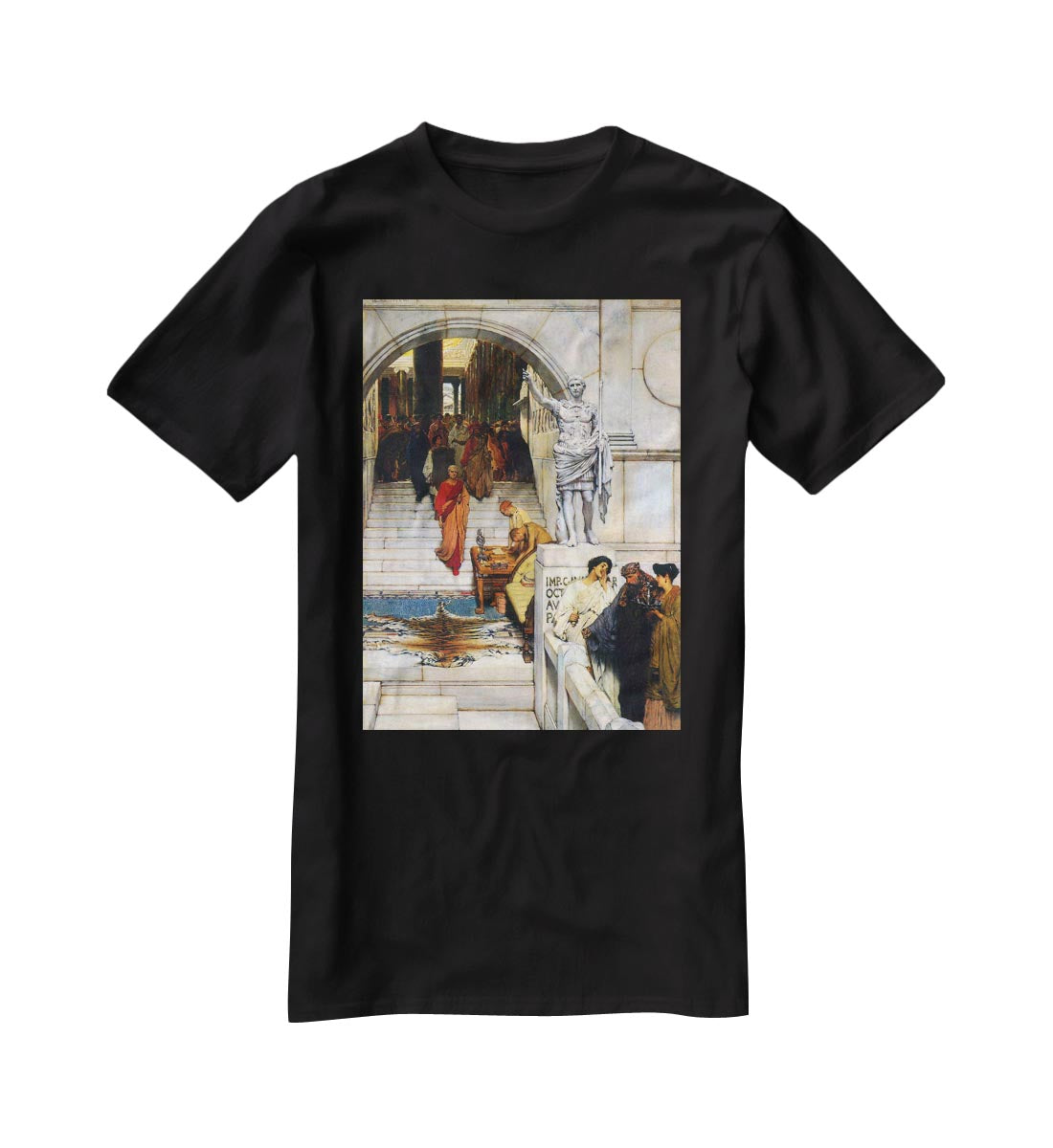 An audience with Agrippa by Alma Tadema T-Shirt - Canvas Art Rocks - 1