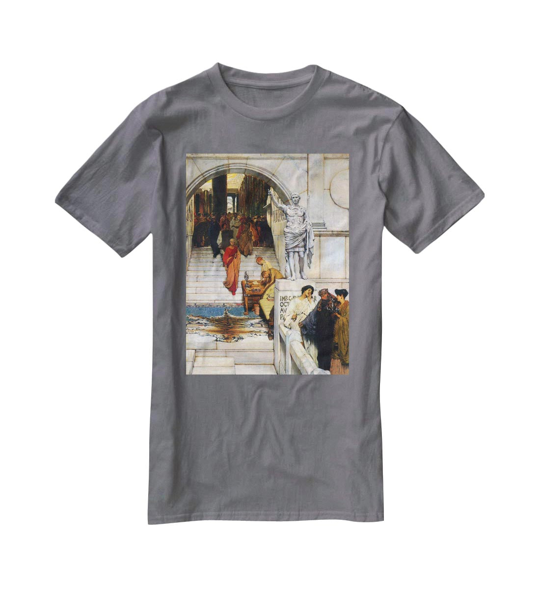 An audience with Agrippa by Alma Tadema T-Shirt - Canvas Art Rocks - 3