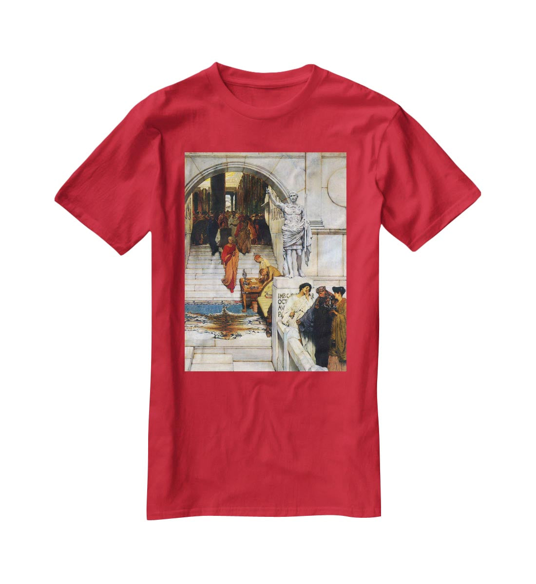 An audience with Agrippa by Alma Tadema T-Shirt - Canvas Art Rocks - 4