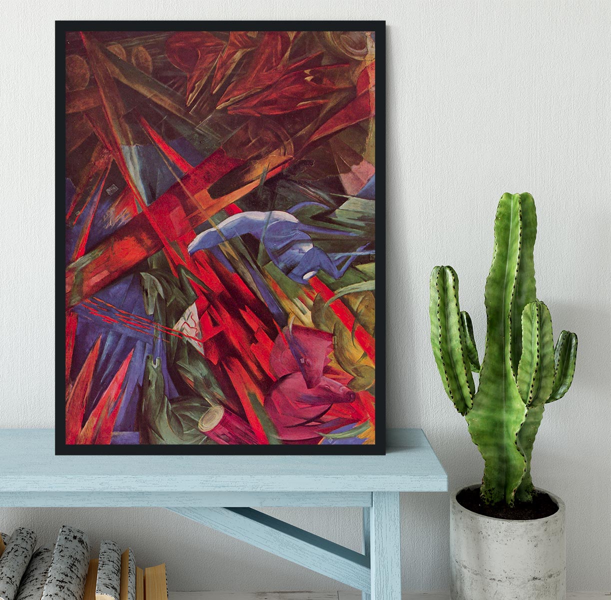 Animal Fates by Franz Marc Framed Print - Canvas Art Rocks - 2