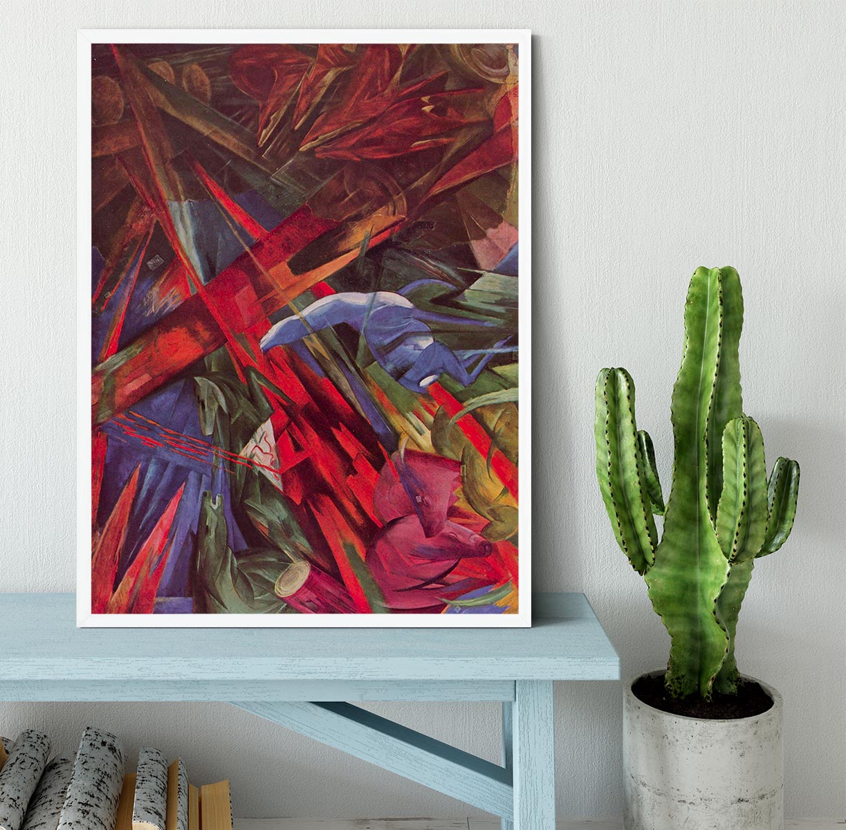 Animal Fates by Franz Marc Framed Print - Canvas Art Rocks -6