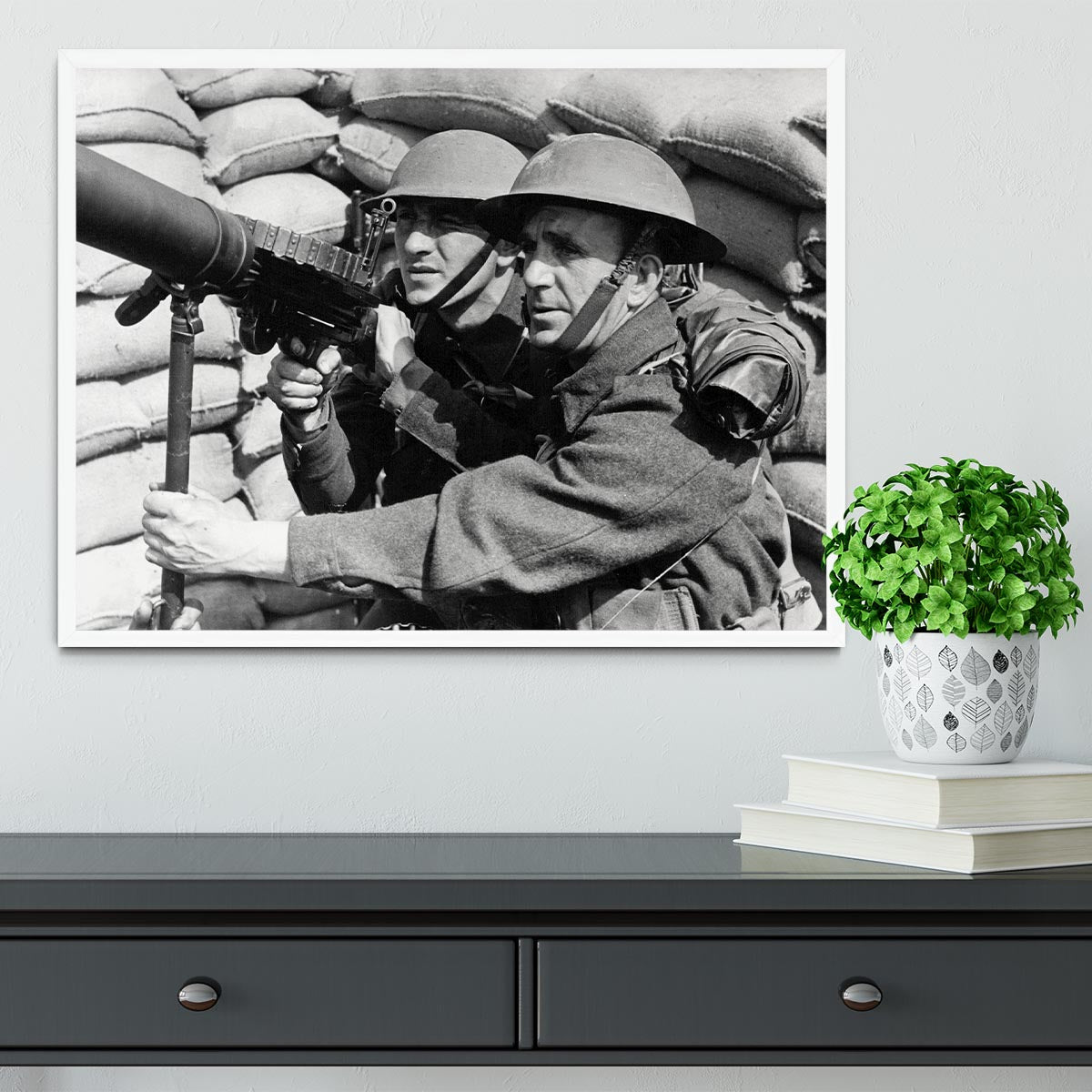 Anti-aircraft station Framed Print - Canvas Art Rocks -6