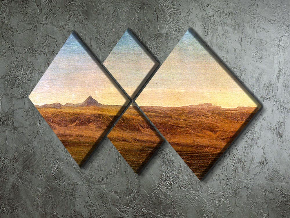 At the Level by Bierstadt 4 Square Multi Panel Canvas - Canvas Art Rocks - 2
