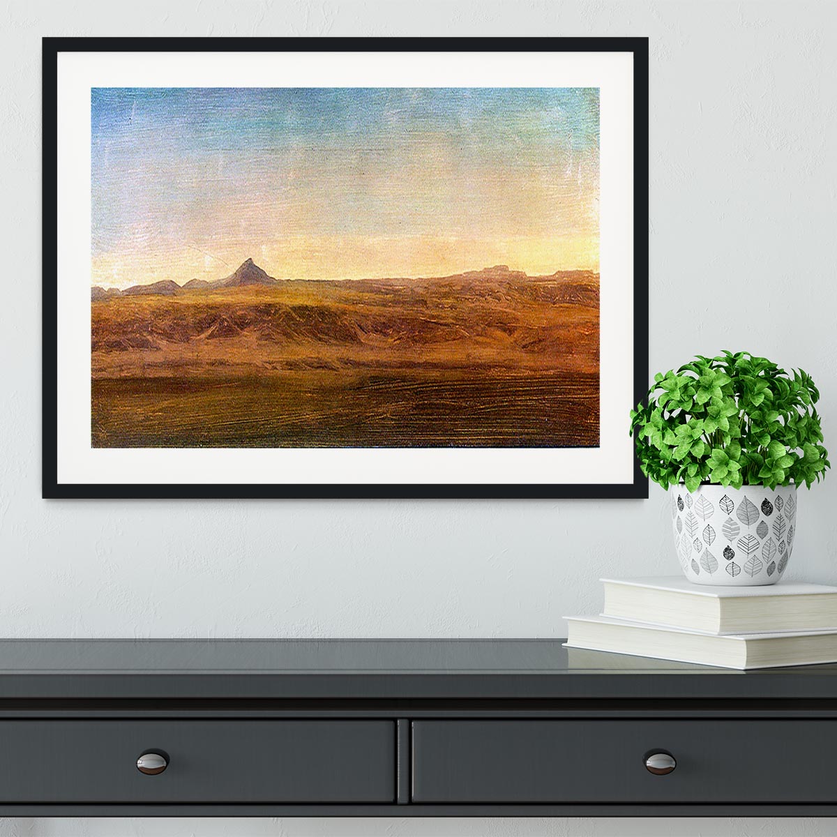 At the Level by Bierstadt Framed Print - Canvas Art Rocks - 1