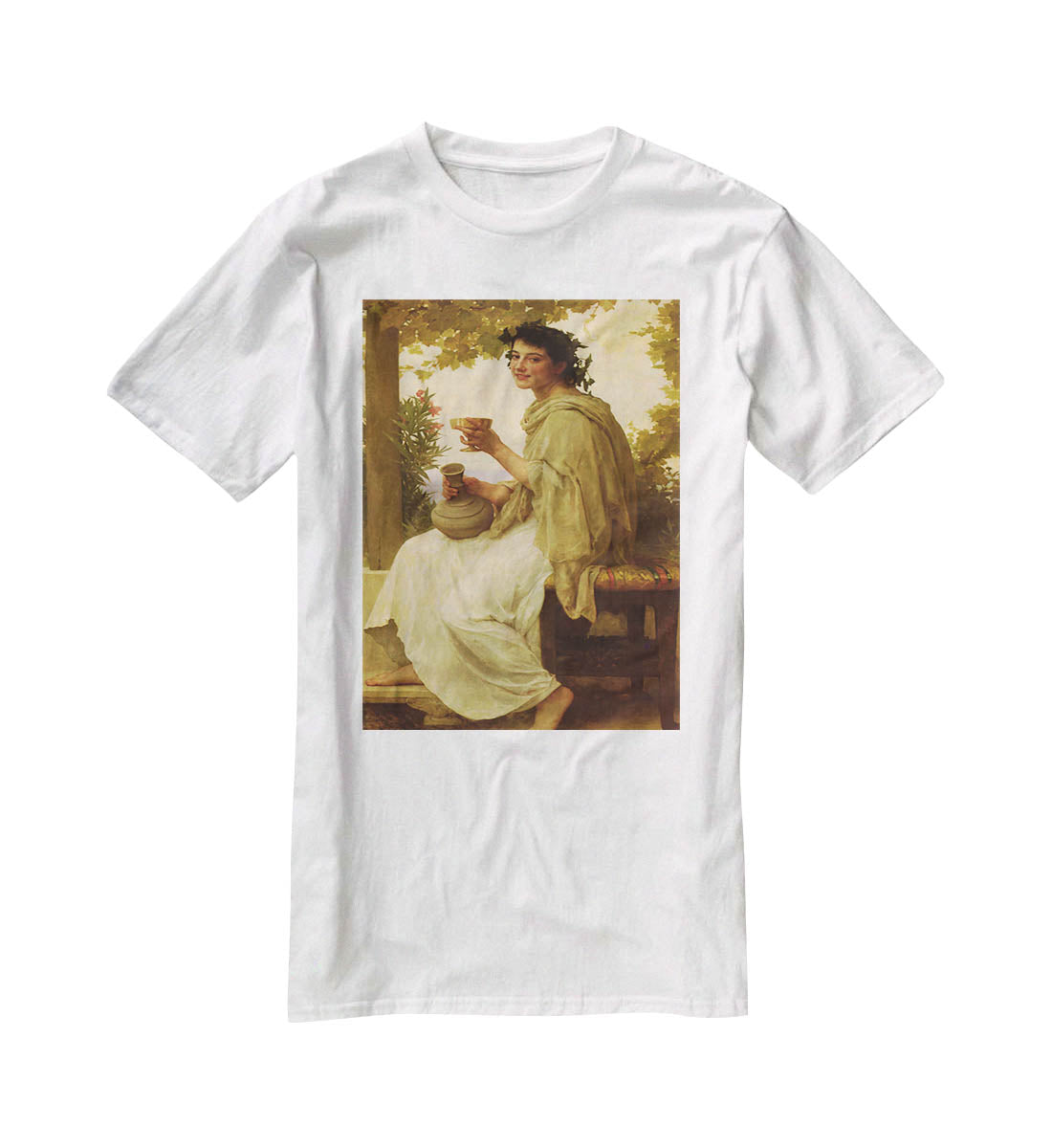 Bacchante By Bouguereau T-Shirt - Canvas Art Rocks - 5