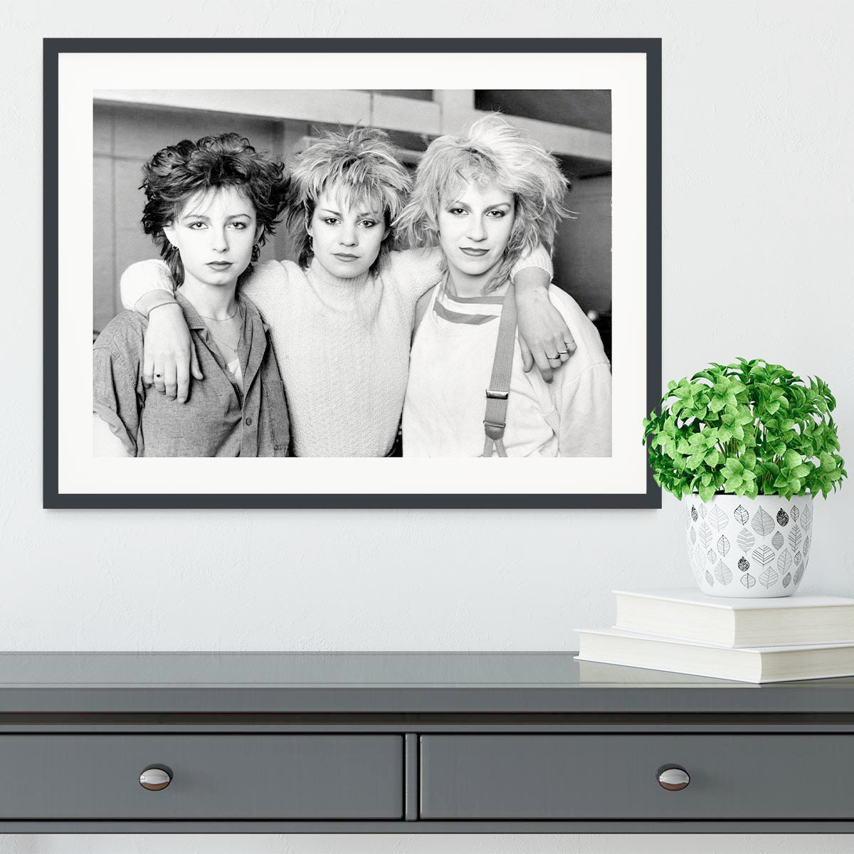 Bananarama together Framed Print - Canvas Art Rocks - 1