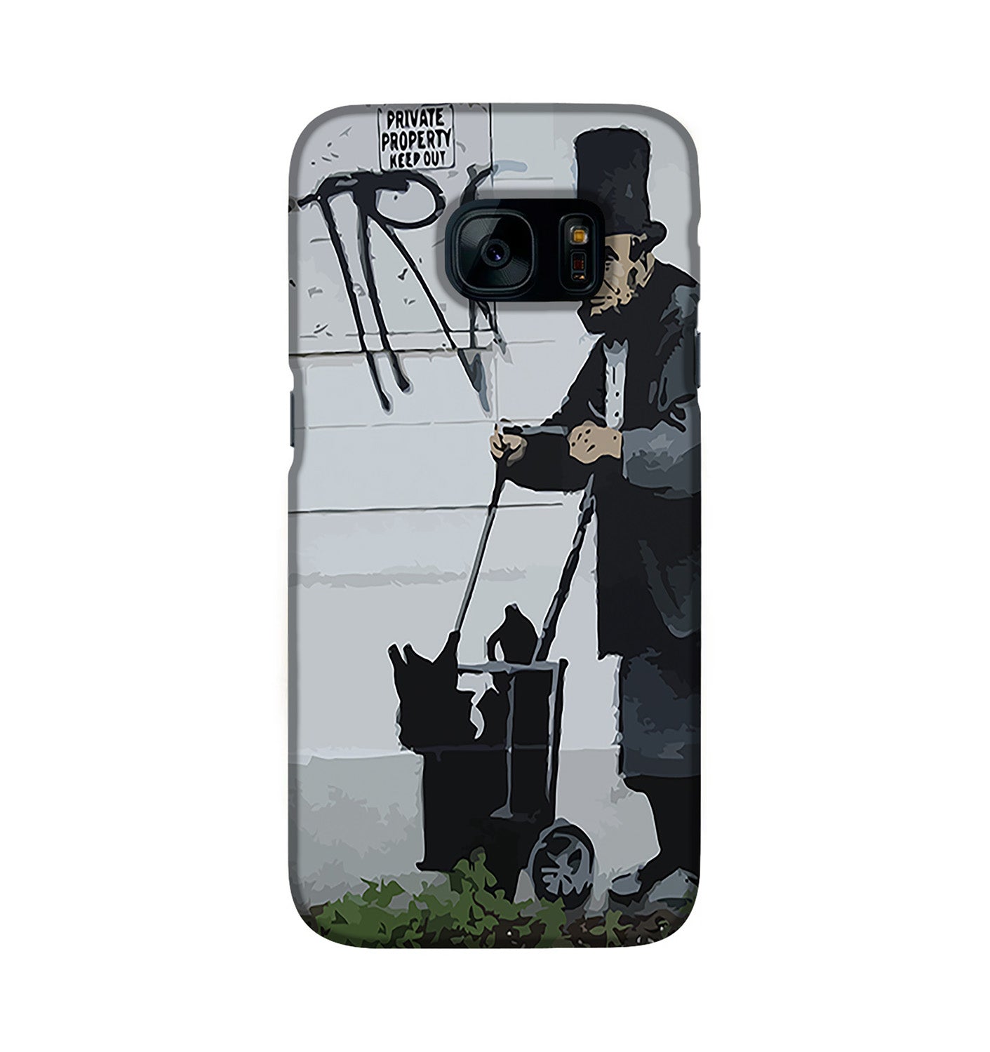 Banksy Abraham Lincoln Phone Case Canvas Art Rocks