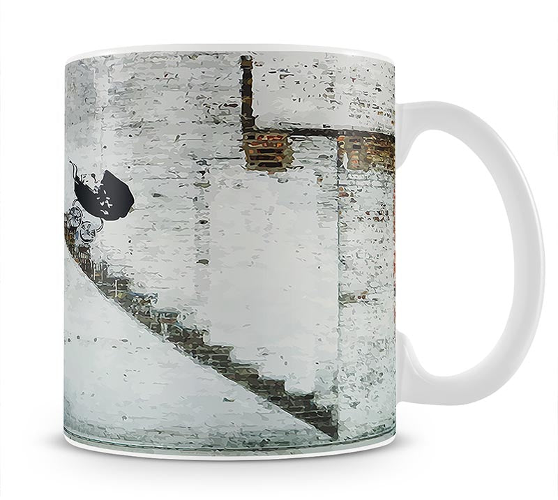 Banksy Baby Carriage Mug - Canvas Art Rocks - 1