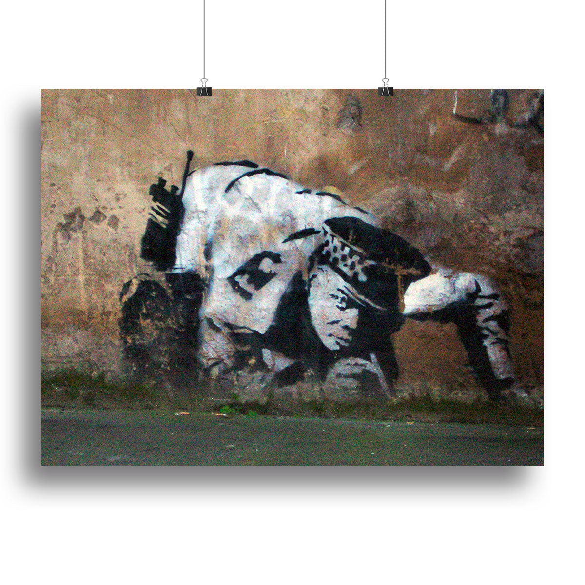 Banksy Snorting Policeman Canvas Print or Poster | Canvas Art Rocks