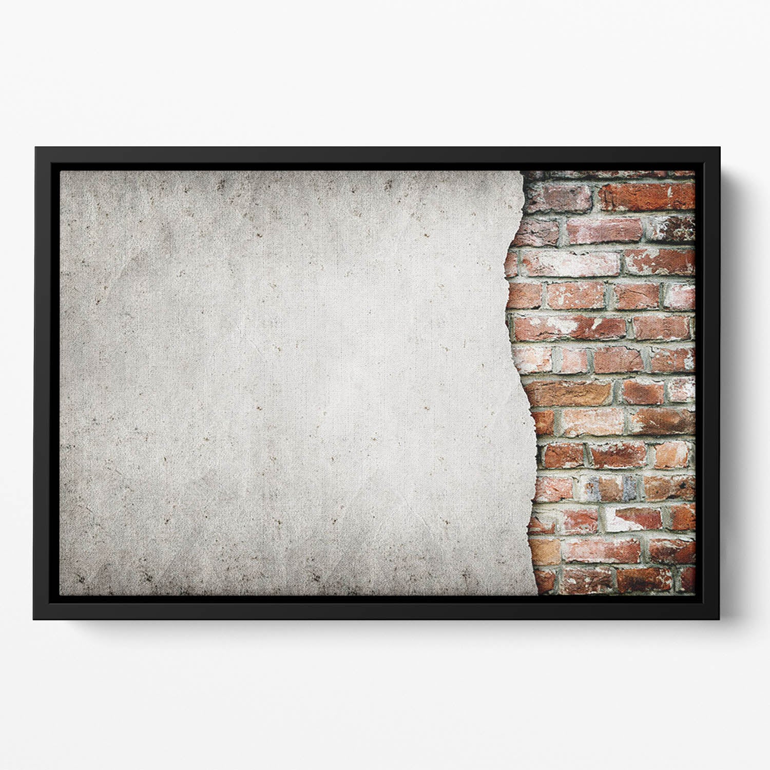 Brick Floating Framed Canvas