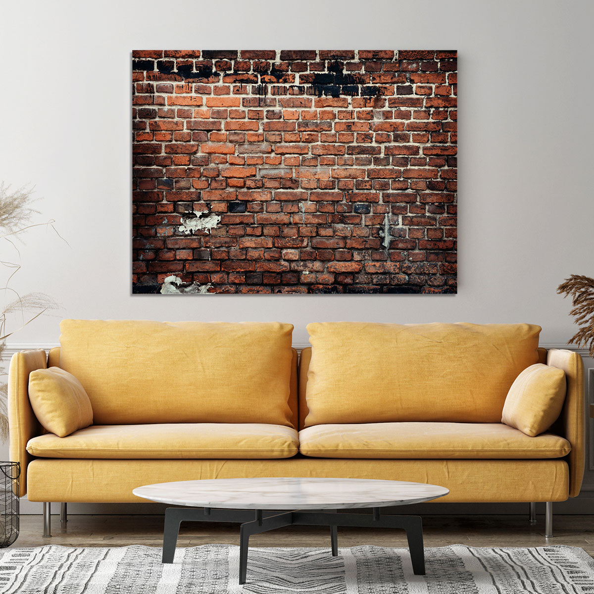 Brick wall background Canvas Print or Poster - Canvas Art Rocks - 4