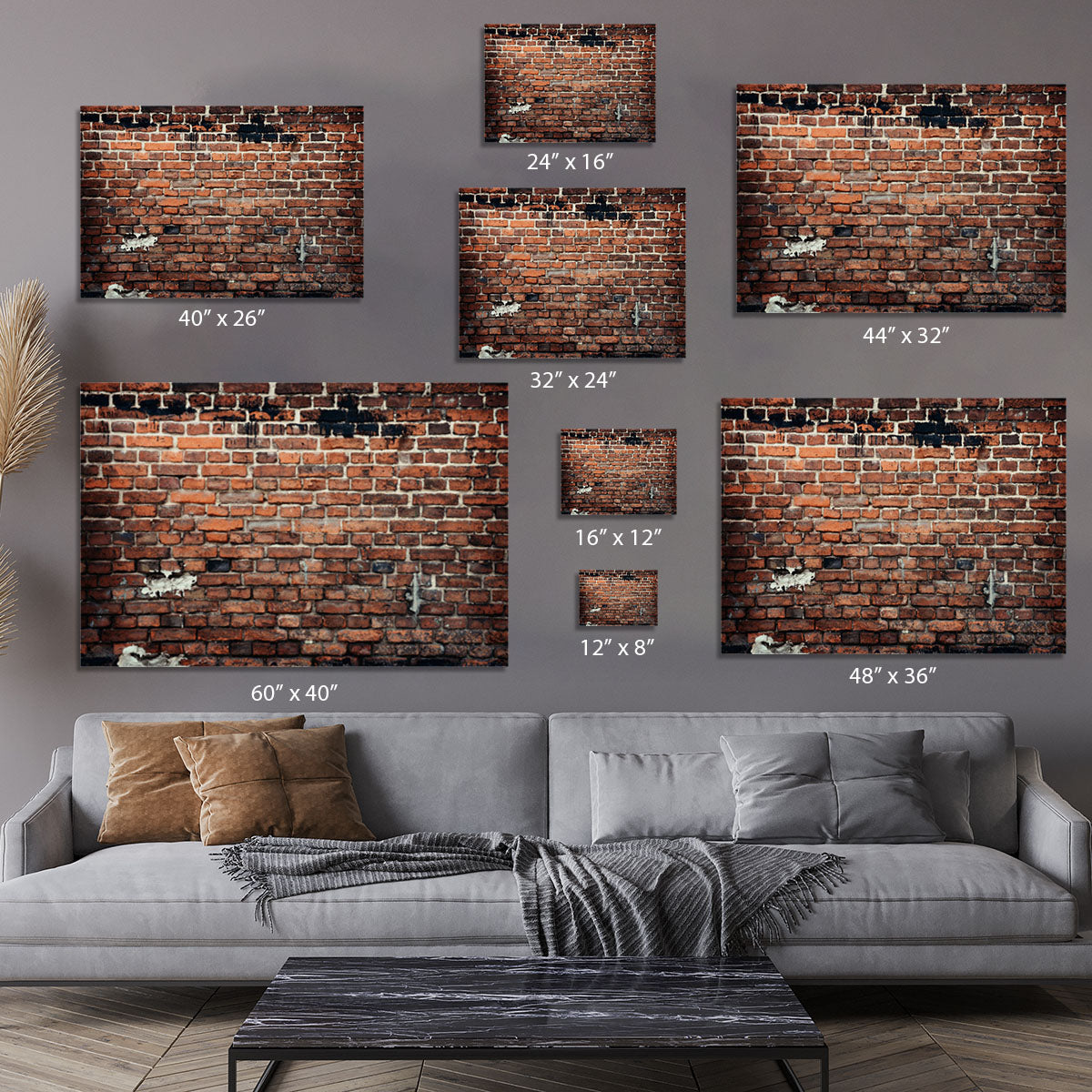 Brick wall background Canvas Print or Poster - Canvas Art Rocks - 7
