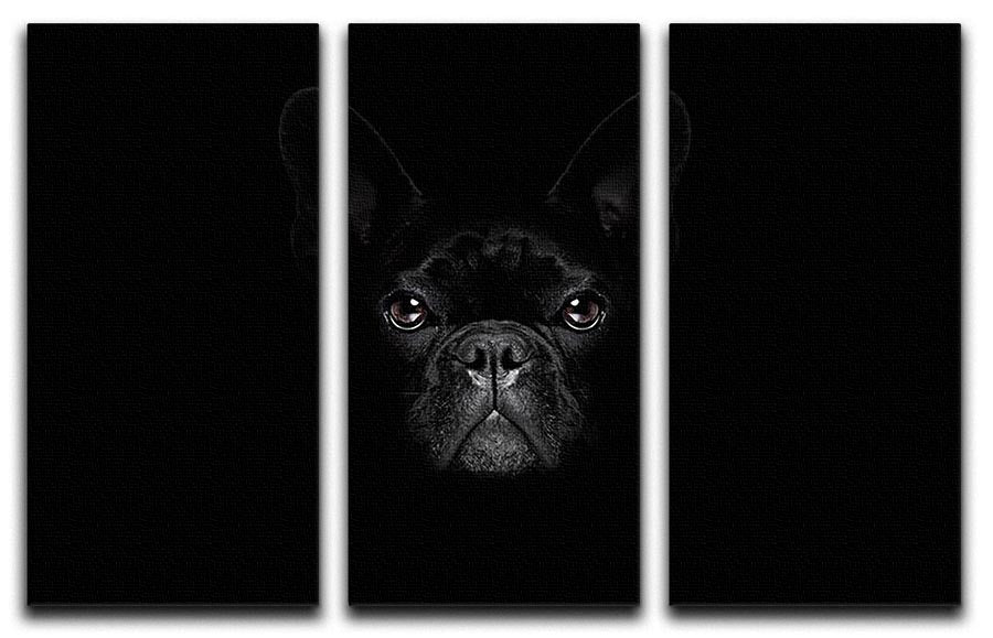 Bulldog dog 3 Split Panel Canvas Print - Canvas Art Rocks - 1