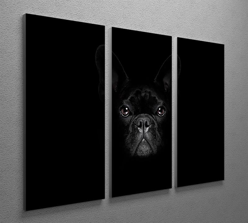 Bulldog dog 3 Split Panel Canvas Print - Canvas Art Rocks - 2